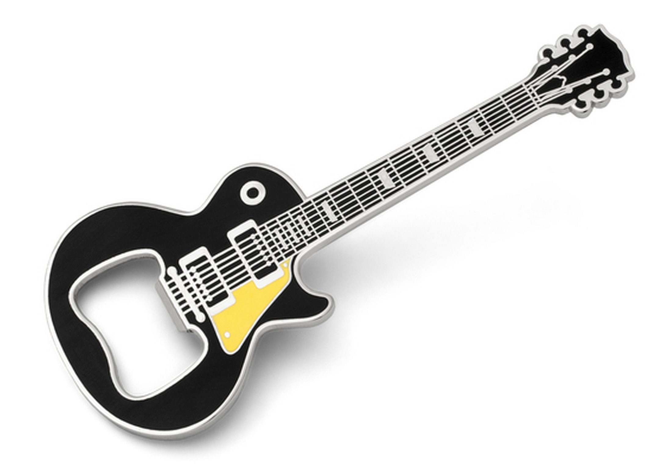 Dosenöffner Rockbites - Flaschenöffner "Guitar LP Schwarz" Gitarre mit Magnet