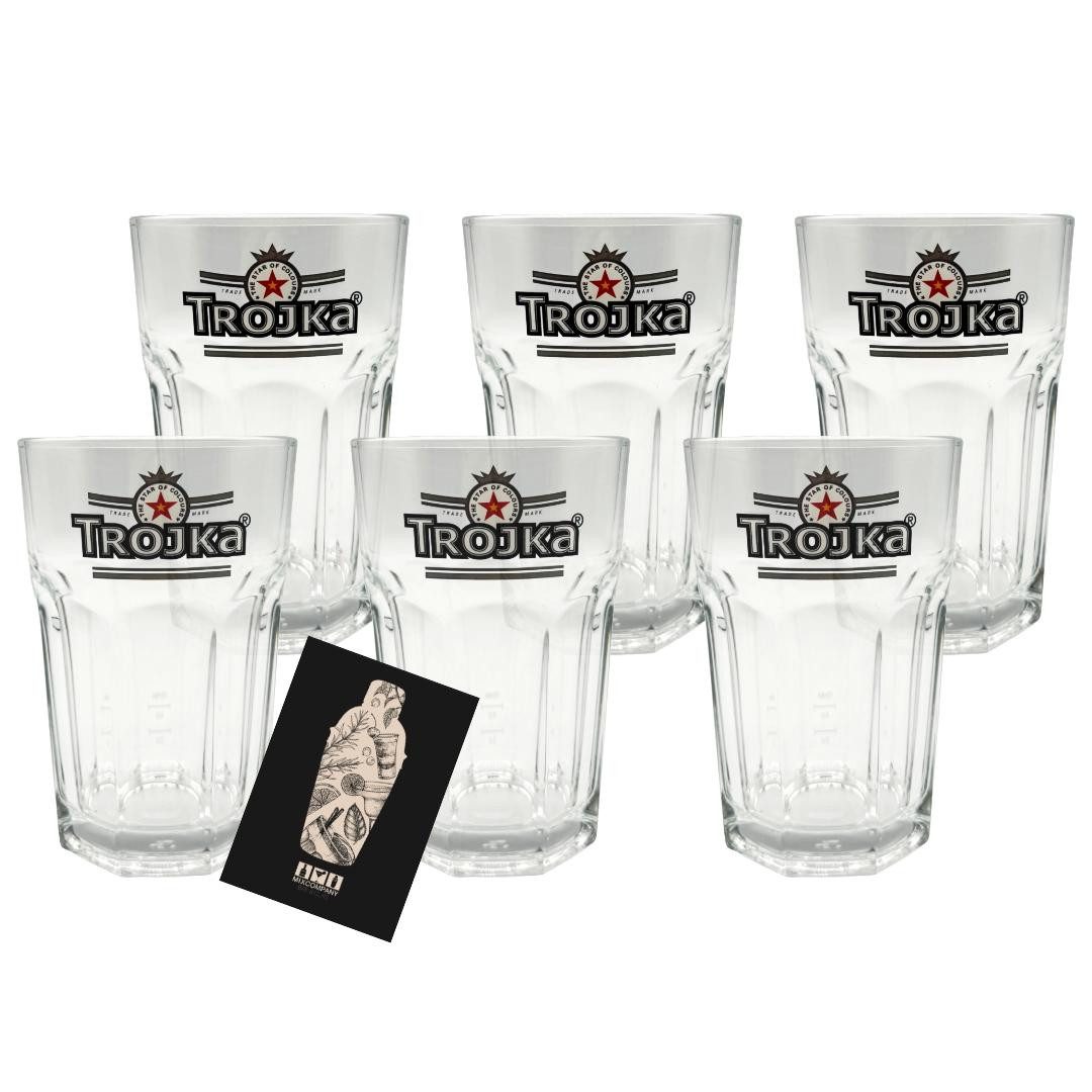 Gläser-Set Trojka 6er-Set Gläser - 6 x Longdrinkgläser geeicht: 4cl / 2cl