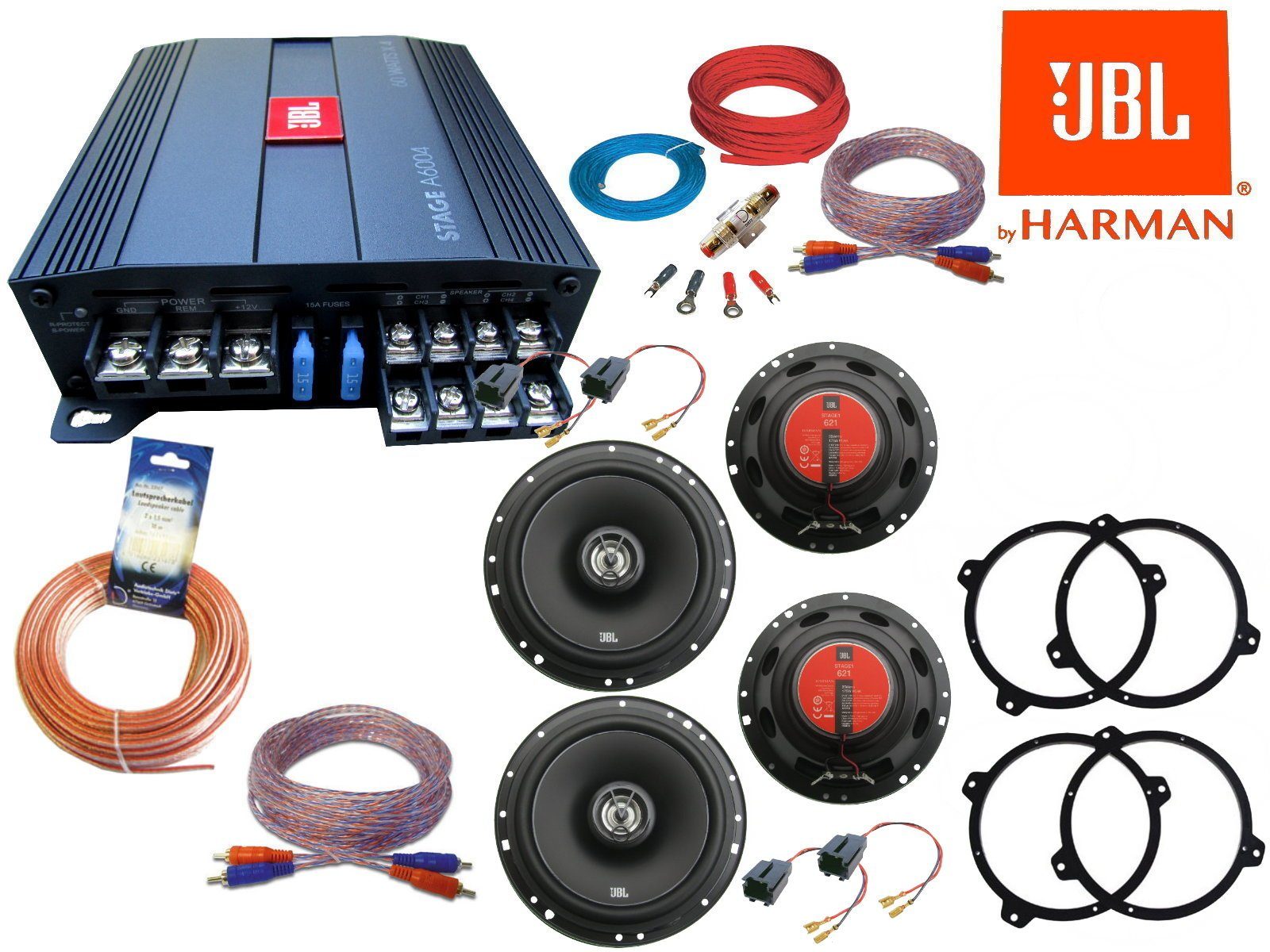 JBL für BMW E46 3er 1998-2006 Komplett Aktiv Set L Auto-Lautsprecher