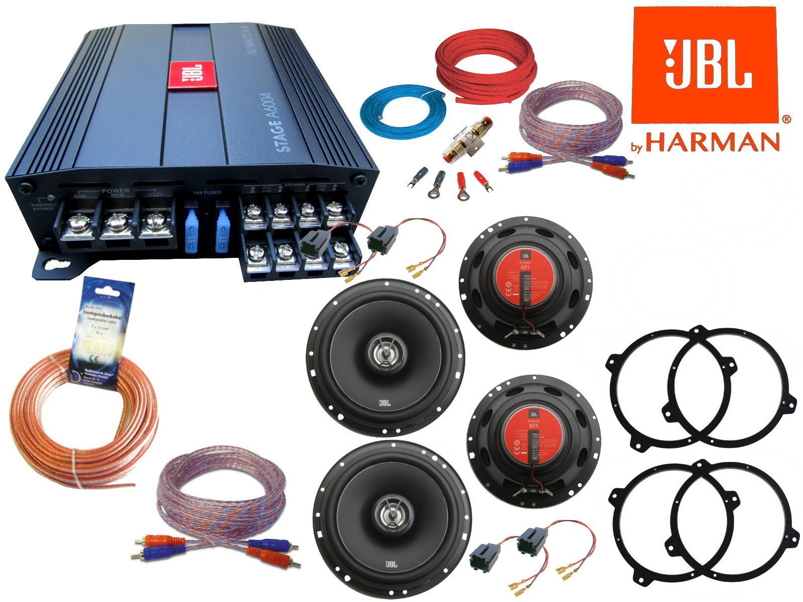 DSX JBL für BMW E46 3er 1998-2006 Komplett Aktiv Set L Auto-Lautsprecher (130 W)