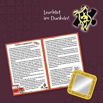 Kosmos Puzzle Story Puzzle: Die Schule der magischen Tiere, Endlich Ausgegeistert!, 200 Puzzleteile, mit Leuchteffekt; Made in Germany