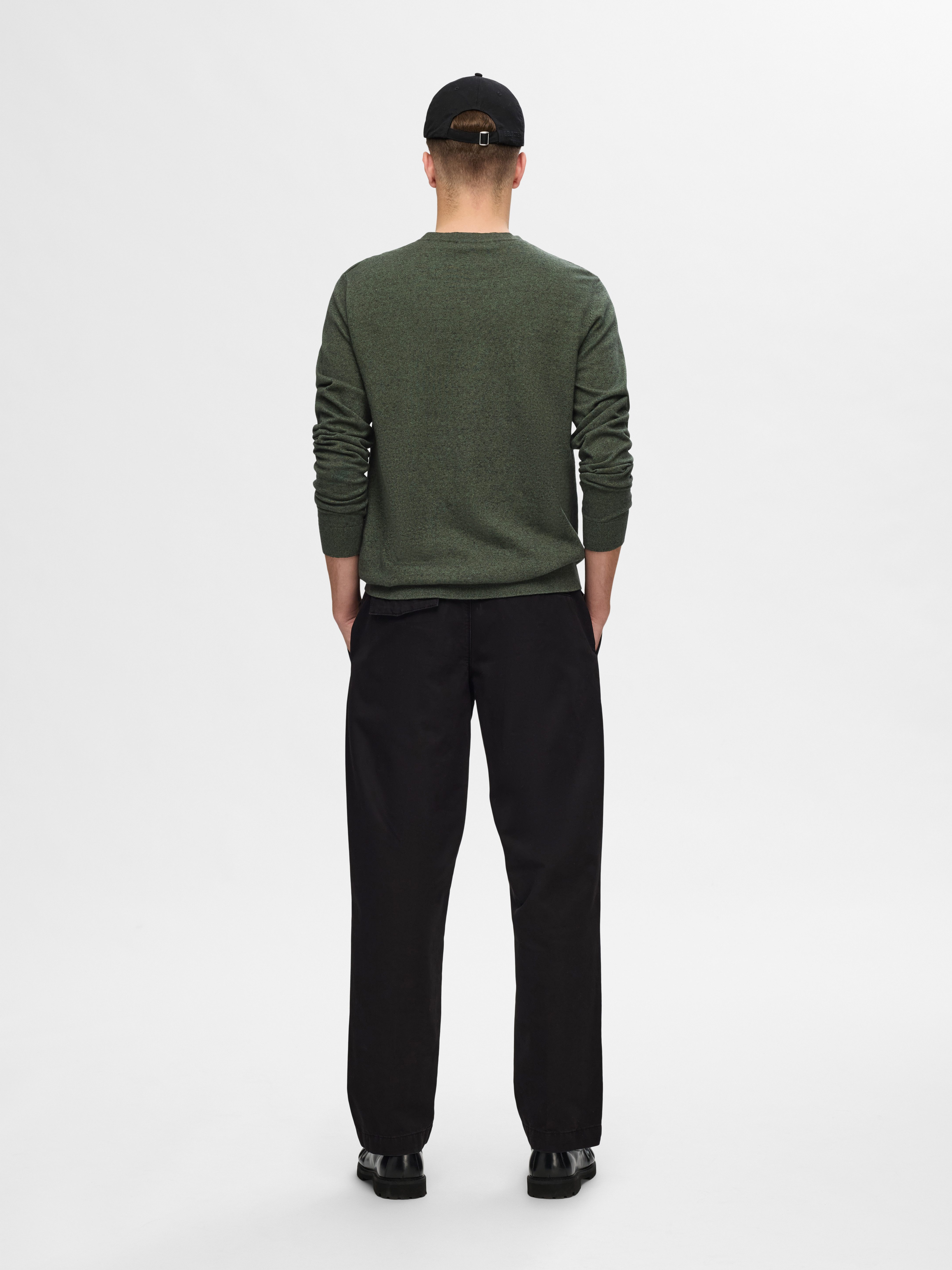Selected Homme SLHTOWN - Jersey De Punto - Darkest Spruce/verde Jaspeado - Zalan