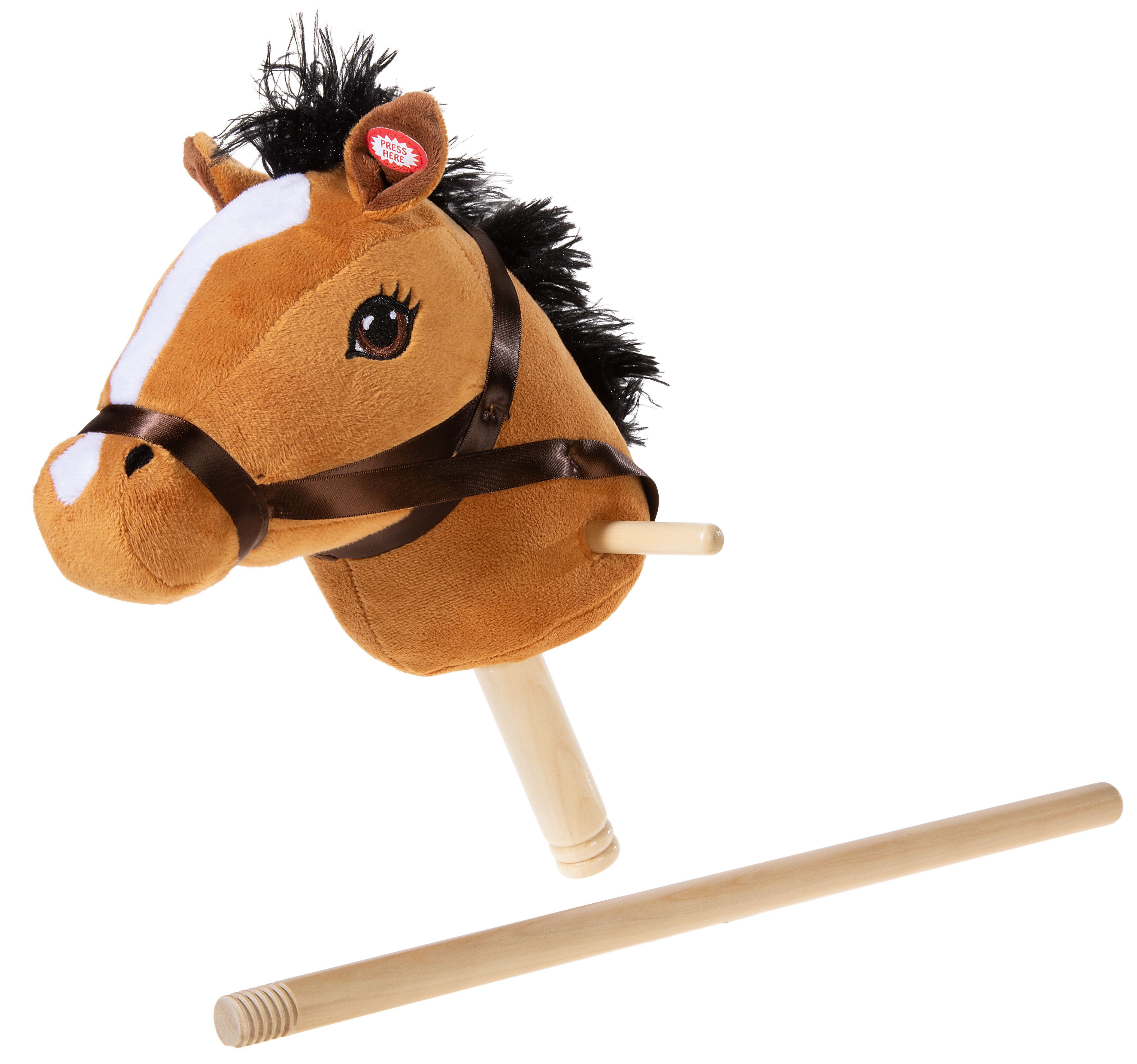 Heunec® Steckenpferd Steckenpferd mit abnehmbarem Stecken, braun, mit Sound