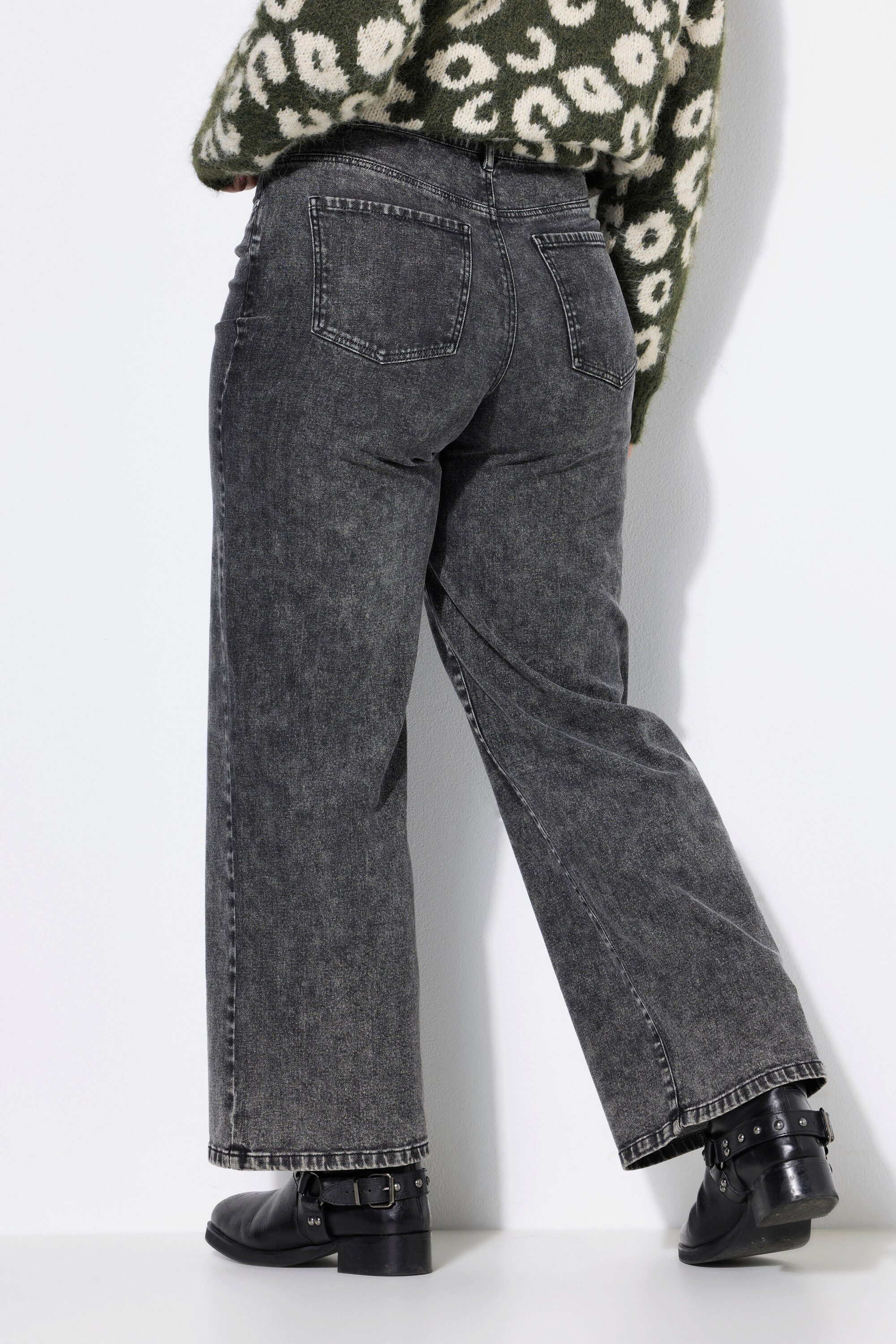 Studio Untold 5-Pocket-Jeans Jeans Wide Legs Snow Wash 5-Pocket – Bild 3 von 4