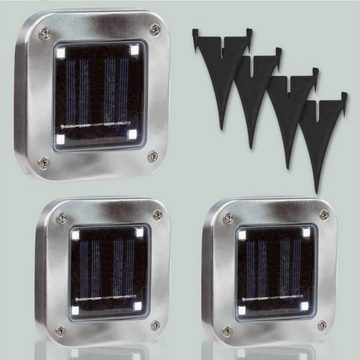 Starlyf LED Gartenleuchte Solar Lights, Sensor, LED fest integriert, warmweiß, Leistungsstarke, Solarleuchte, 4 oder 8 Stück