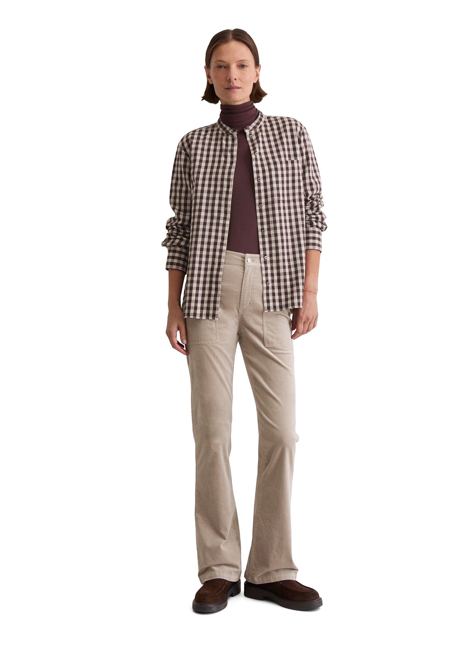 Marc O'Polo Karobluse regular fit aus softem Baumwoll-Flanell