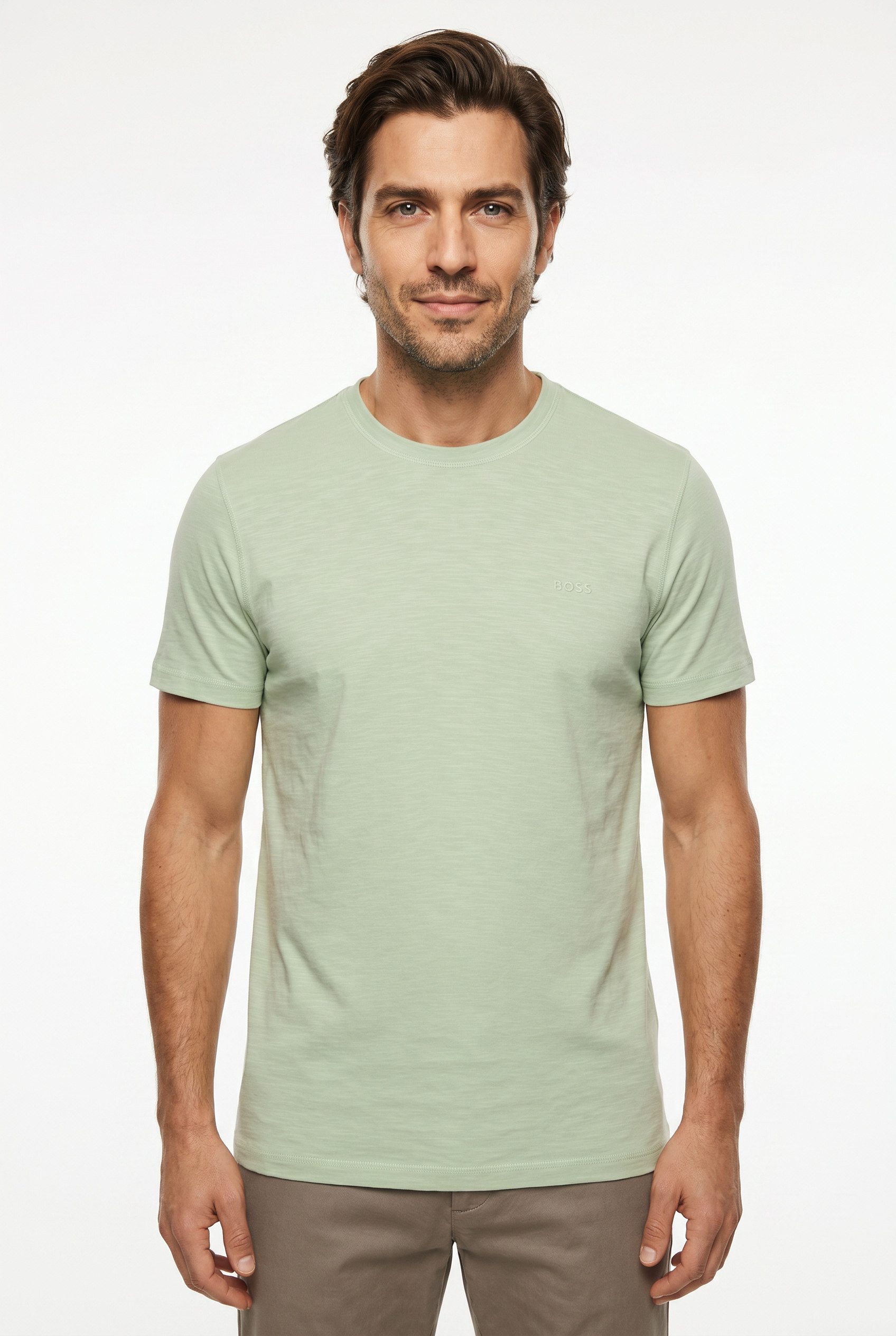 BOSS ORANGE T-Shirt Tegood Regular Fit 100% Baumwolle Logo on Chest Rundhals