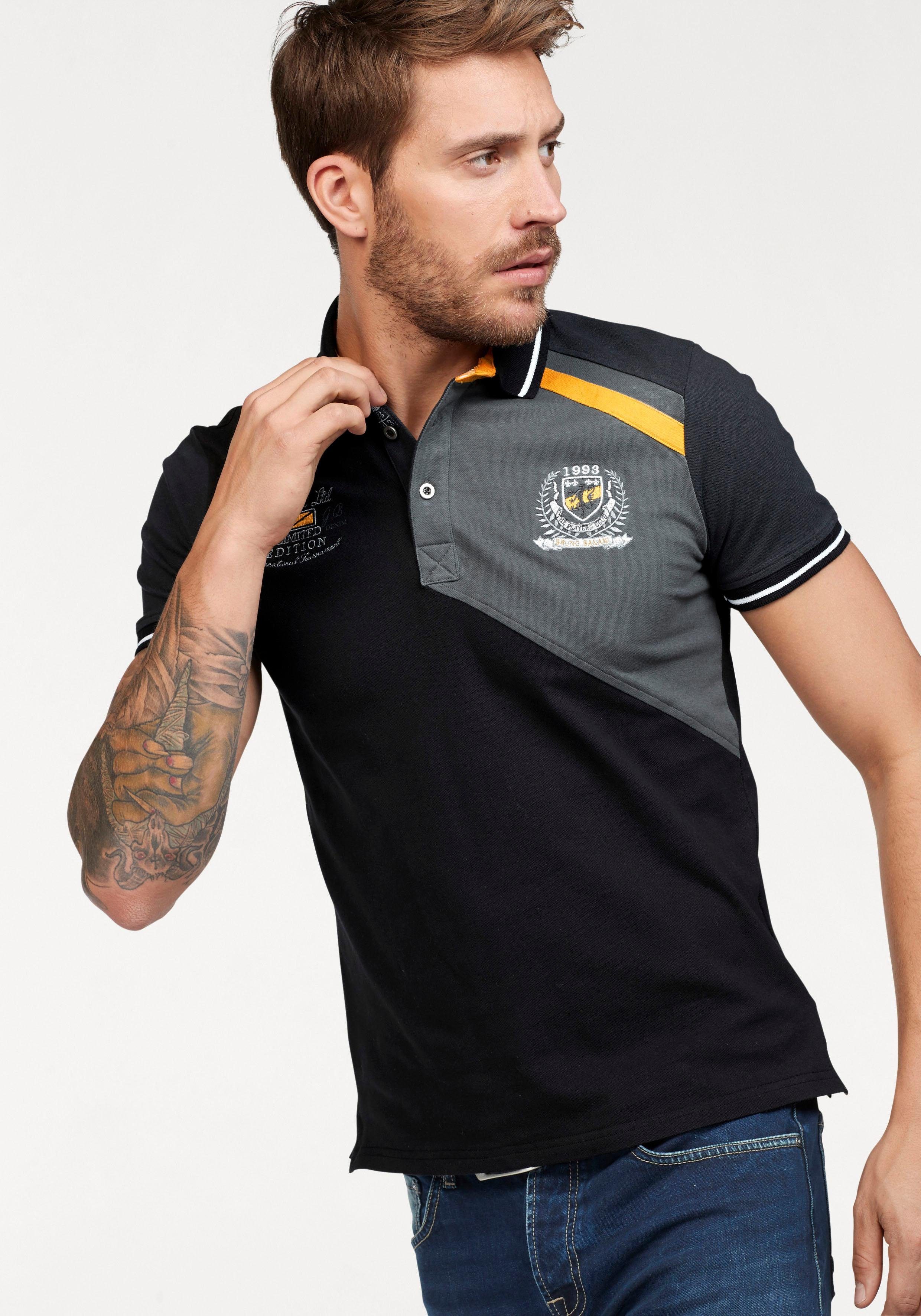 Poloshirt Bruno Piqué Banani schwarz