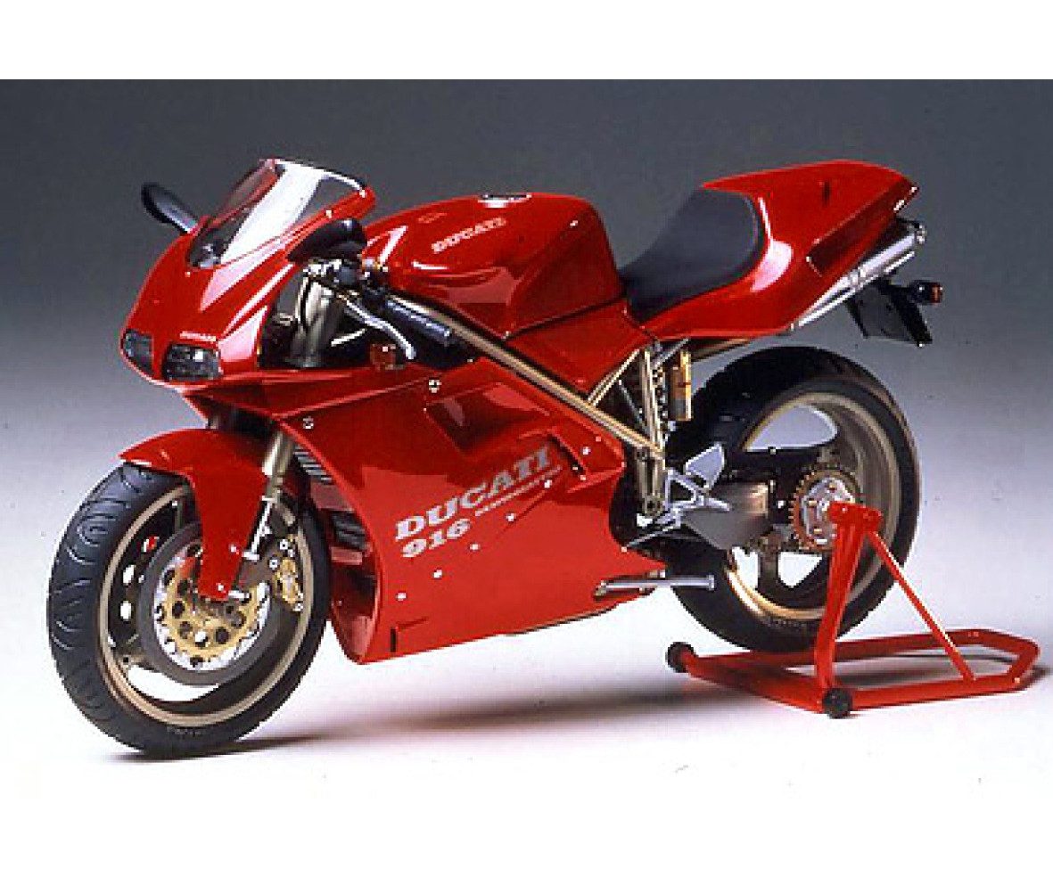 Tamiya Modellbausatz Tamiya Ducati 916 Desmo. 1993 Motorrad 1:12 Plastik Modellbau Bausatz