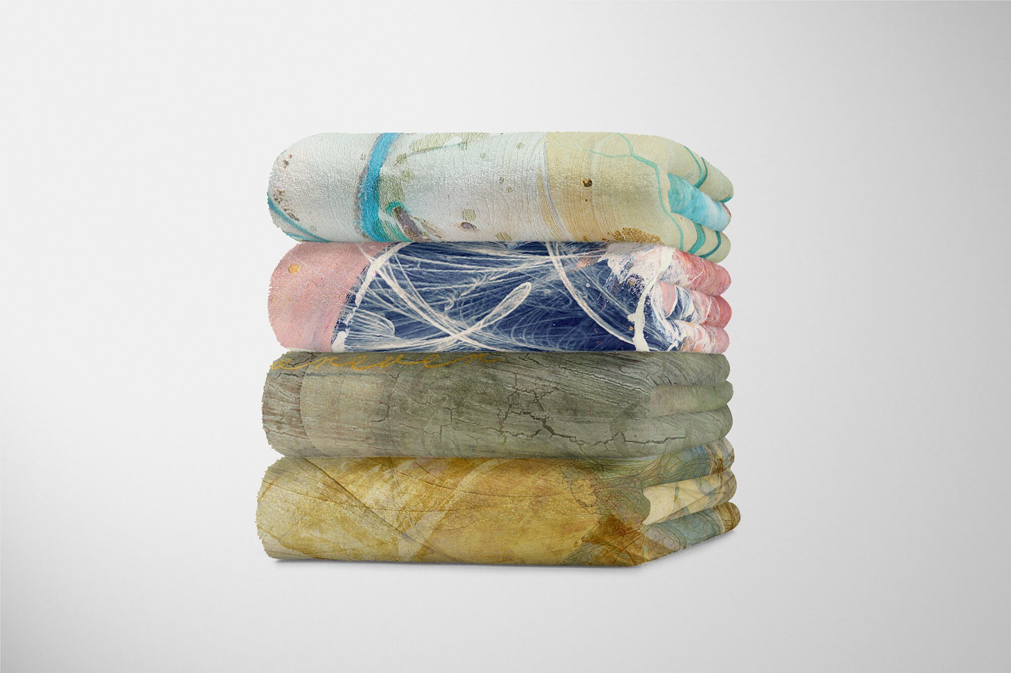 Handtücher Baumwolle-Polyester-Mix Sinus (1-St), Kuscheldecke mit Strandhandtuch Handtuch Motiv, Enigma Saunatuch Handtuch Art abstrakten