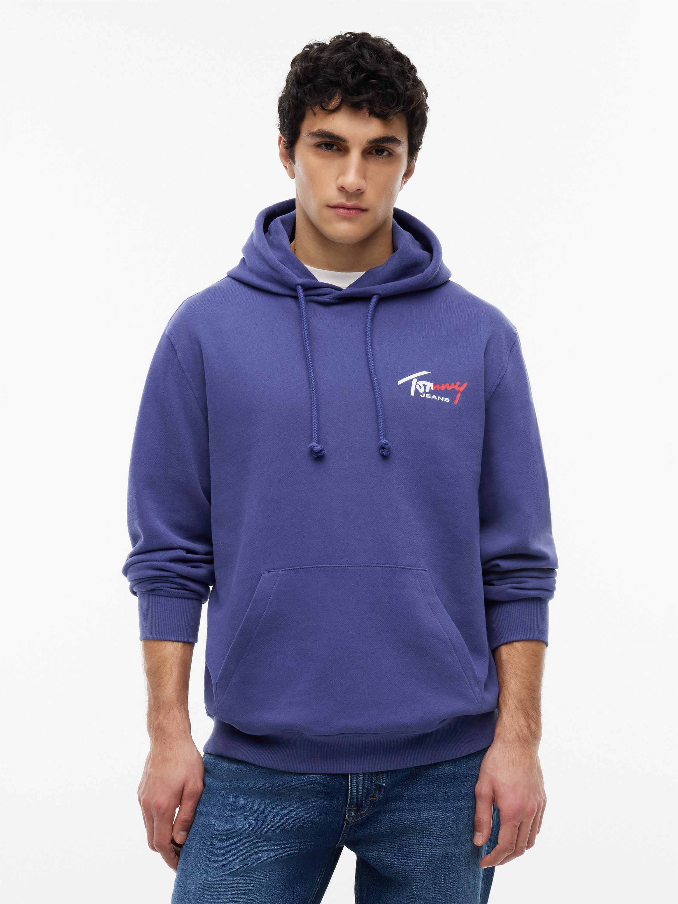 Tommy Jeans Kapuzensweatshirt TJM REGULAR ENTRY SIGN Regular fit, mit Kordelzug