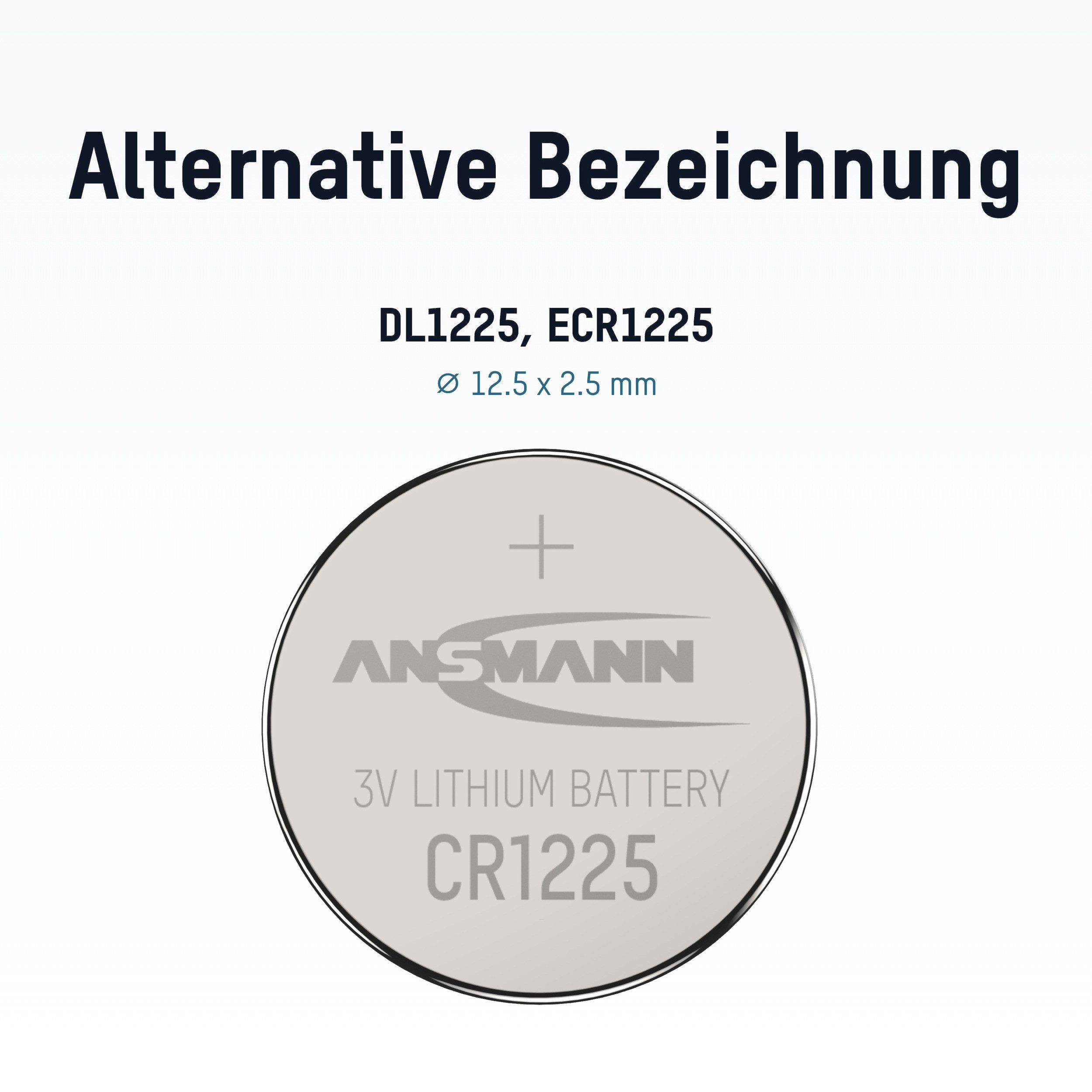 ANSMANN AG Lithium Knopfzelle CR1225 Knopfzelle