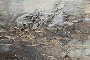 YS-Art Gemälde Wellenreiten, Leinwand Bild Handgemalt Wasser Meer Surfen Wellen mit Rahmen
