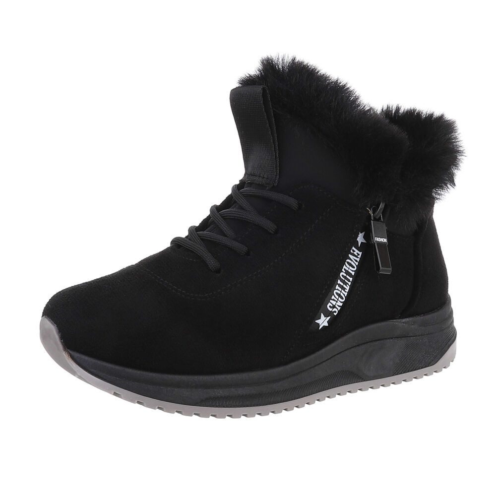 Ital-Design Damen Snowboots Freizeit Snowboots (87214540) Flach Plateaustie günstig online kaufen