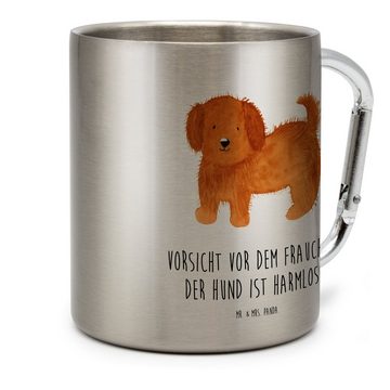 Mr. & Mrs. Panda Tasse Hund Flauschig - Transparent - Geschenk, niedlich, Vierbeiner, Frauch, Edelstahl, Robust & Isolierend