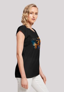 F4NT4STIC T-Shirt Schmetterling Frühling Print