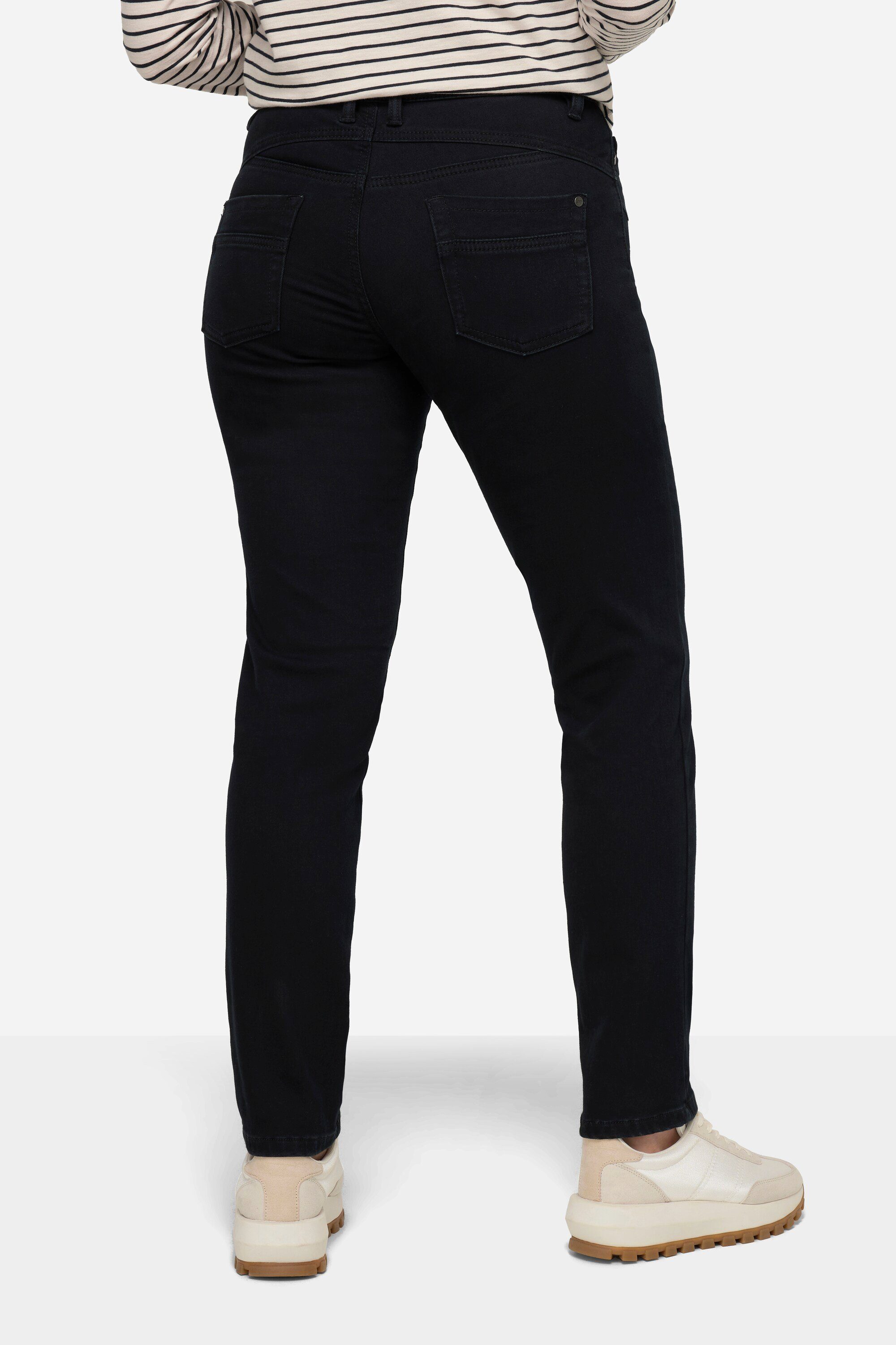 Laurasøn dark denim Straight 5-Pocket-Jeans blue Winter-Jeans 5-Pocket Fit