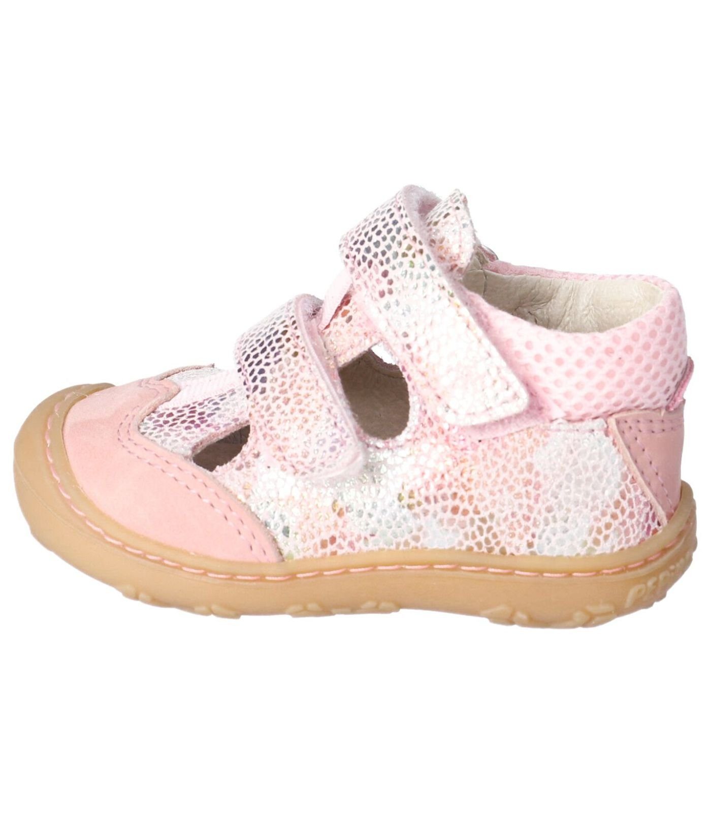 Pepino Halbschuhe Leder/Textil Rose Klettschuh