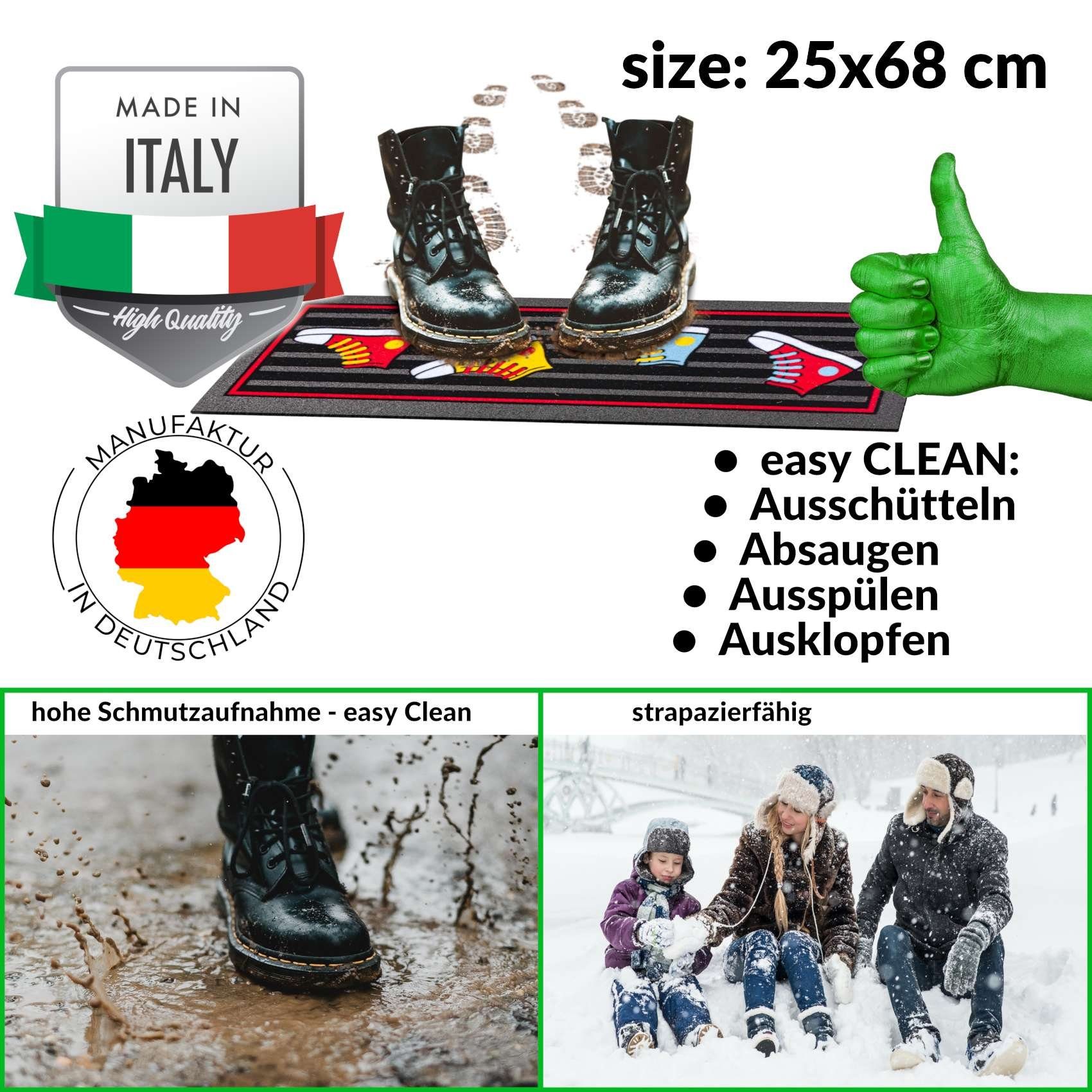 ANRO Fußmatte Rutschfeste Gummibasis Türmatte Schmurzfangmatte, günstig online kaufen