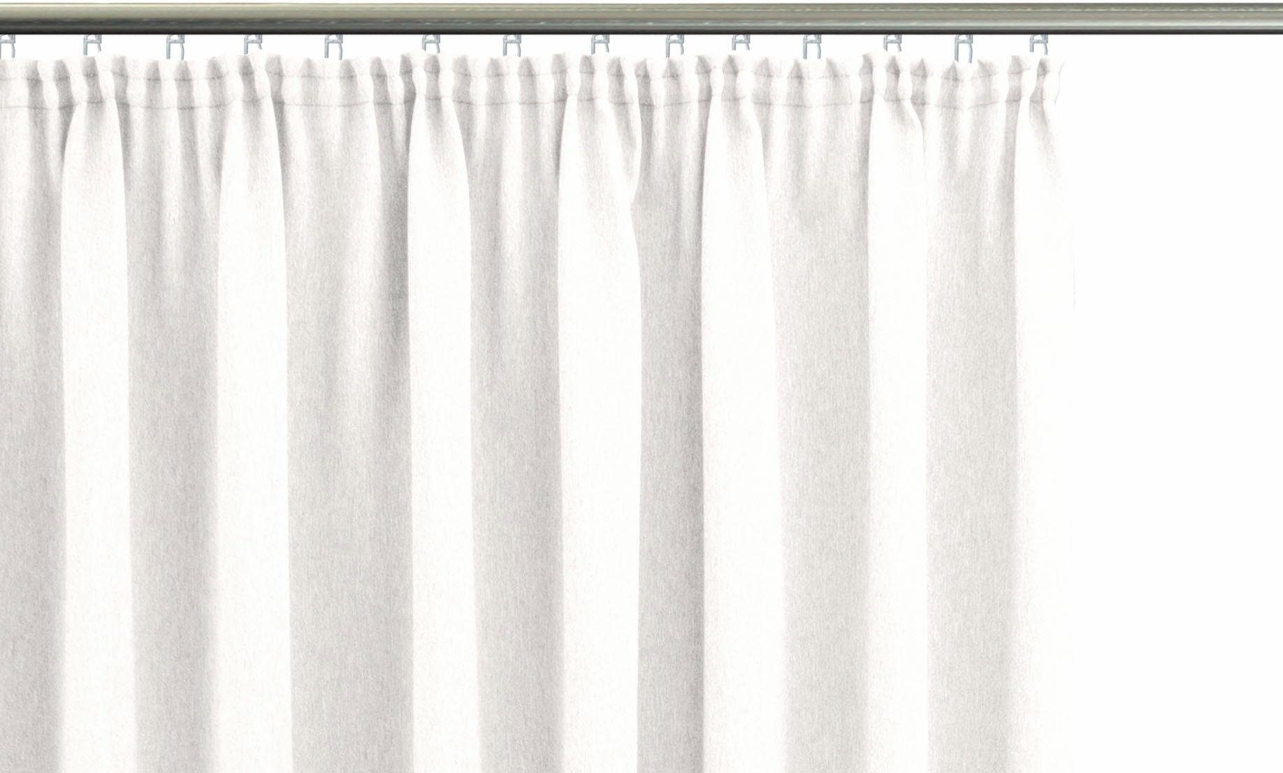 Vorhang Una, VHG, Kräuselband (2 St), blickdicht weiß