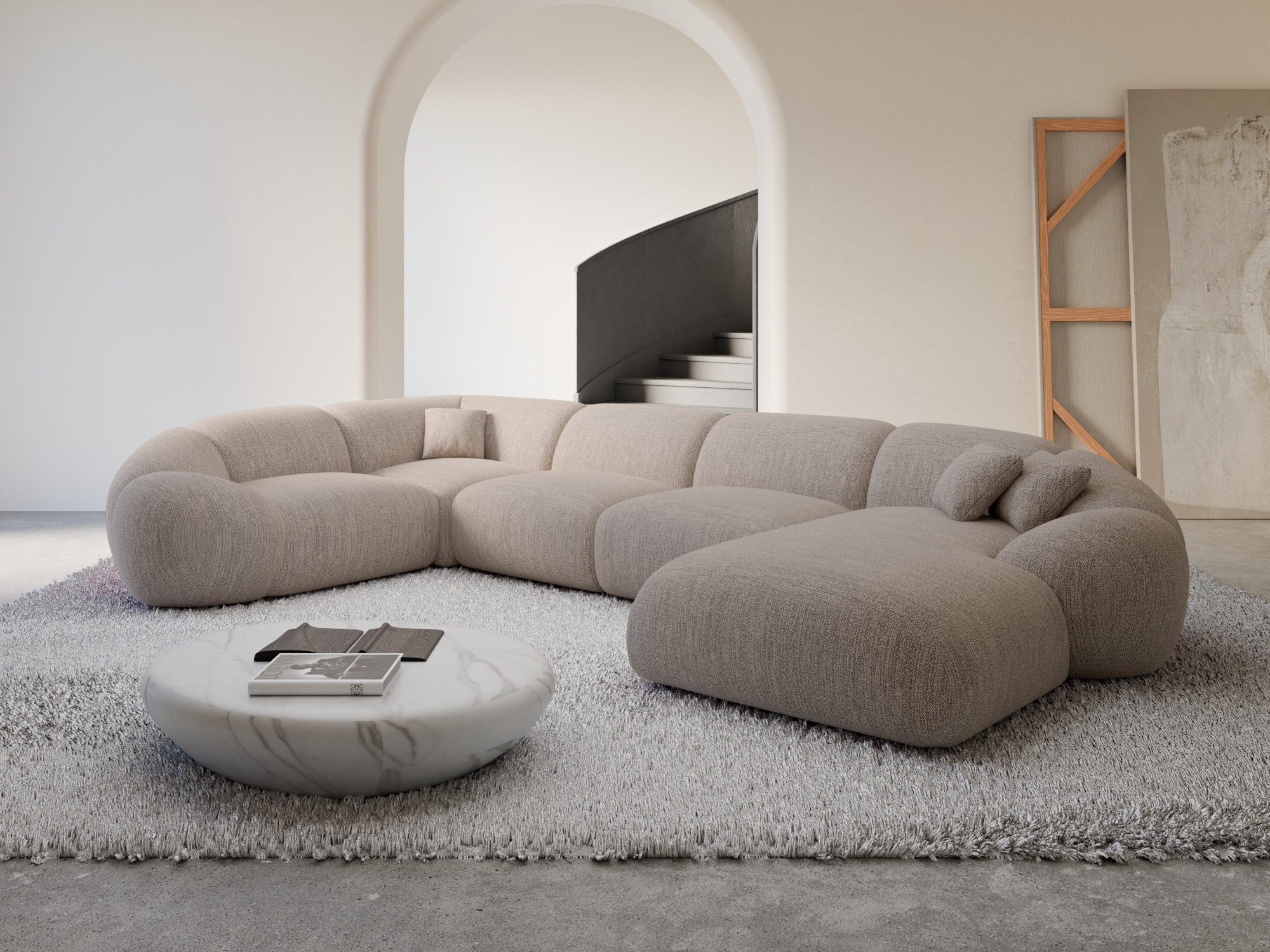 Sofa Dreams Wohnlandschaft Polster Wohnlandschaft Solverde XL U-Form, Wohnlandschaft, U-Form, Moderne Wohnlandschaft in U-Form, 2 Zierkissen inklusive