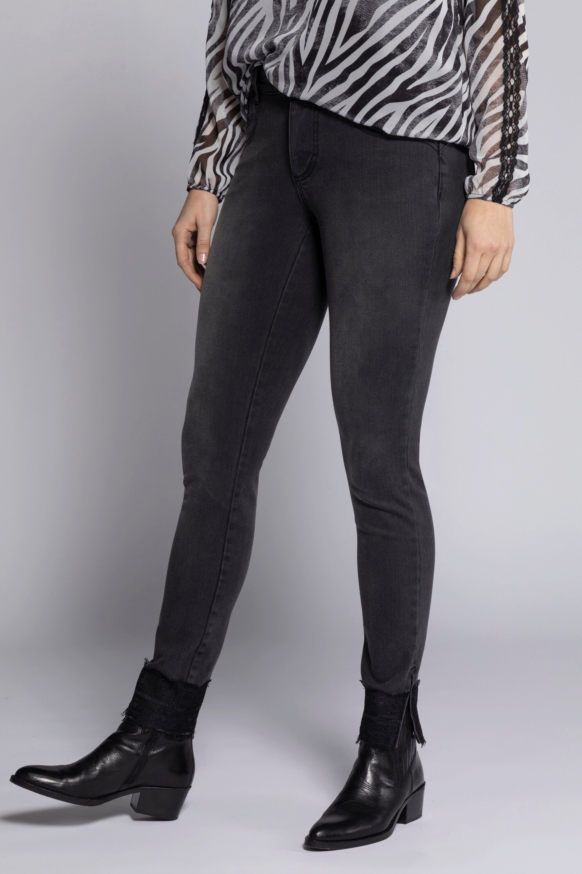 Gina Laura Regular-fit-Jeans »7/8-Jeans Identity 5-Pocket Saum Spitze«  online kaufen | OTTO