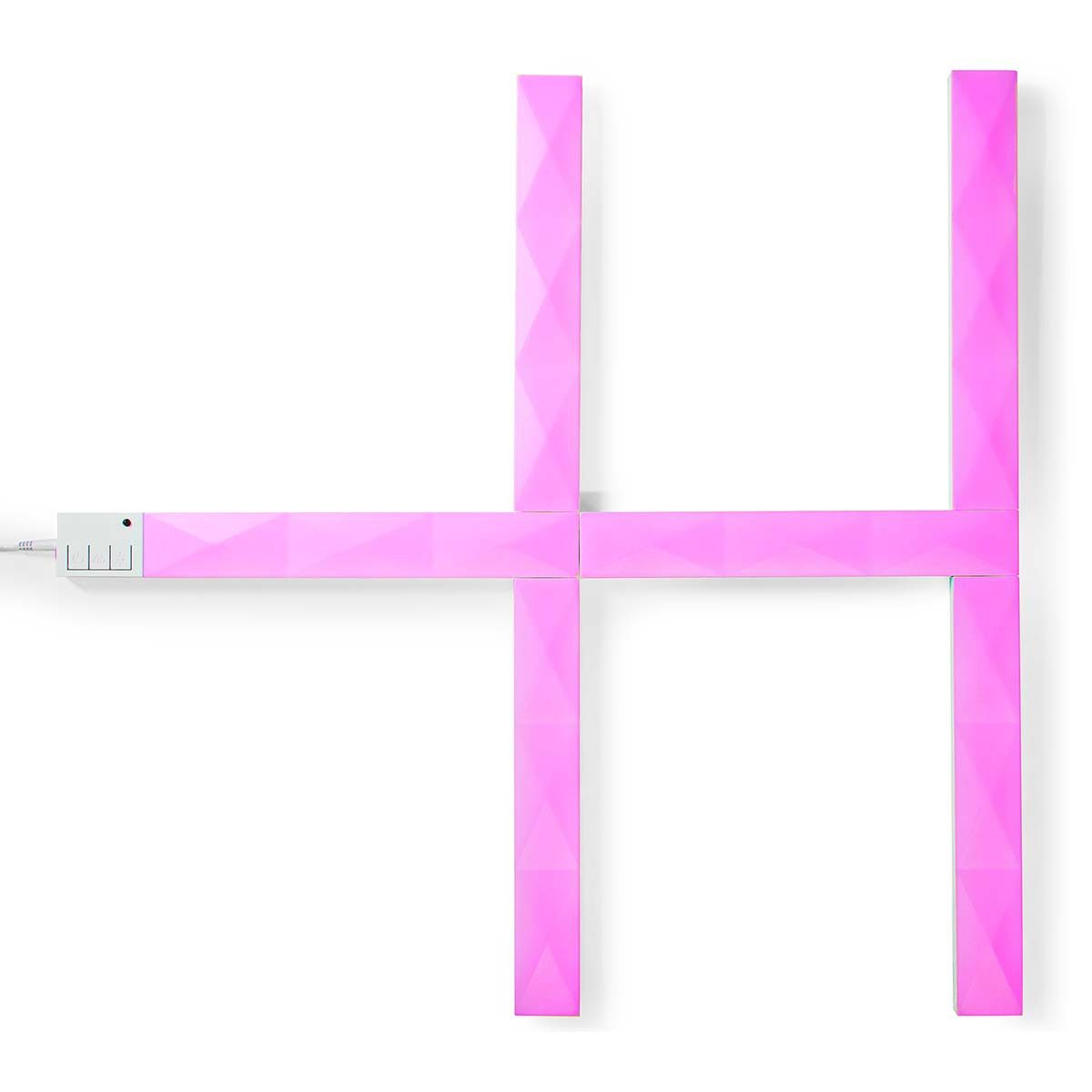 Nedis Discolicht WIFILW06RGB, Modulare Wall Bars, RGBIC Effekte, App und Sprachsteuerung, RGBIC,Warmweiss, Modulare Wall Bars, RGBIC Effekte, App und Sprachsteuerung