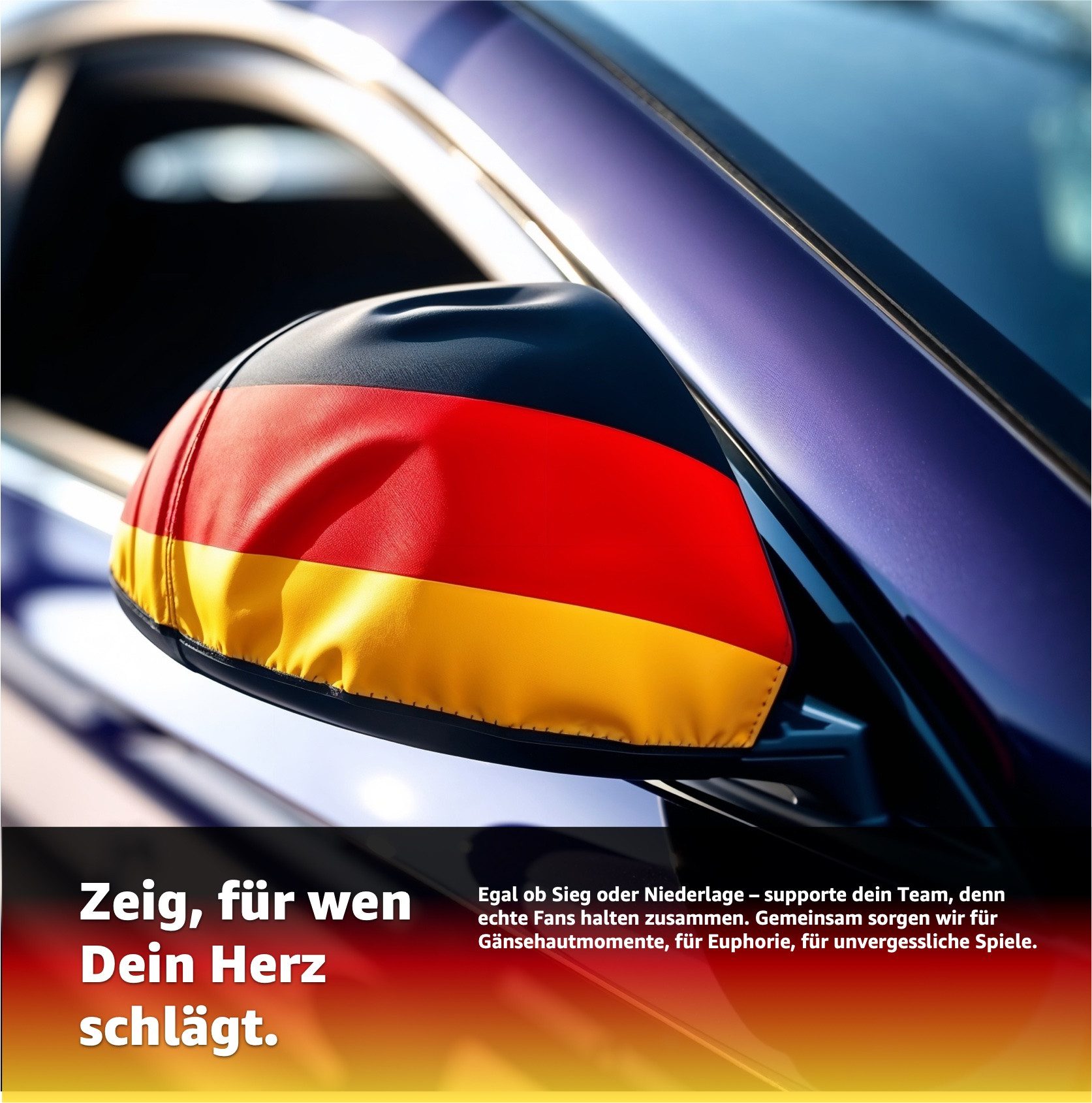 Dekotalent® Flagge 2er Spiegelüberzieher WM 2026 Fahne für Außenspiegel - Überzieher (2-St)