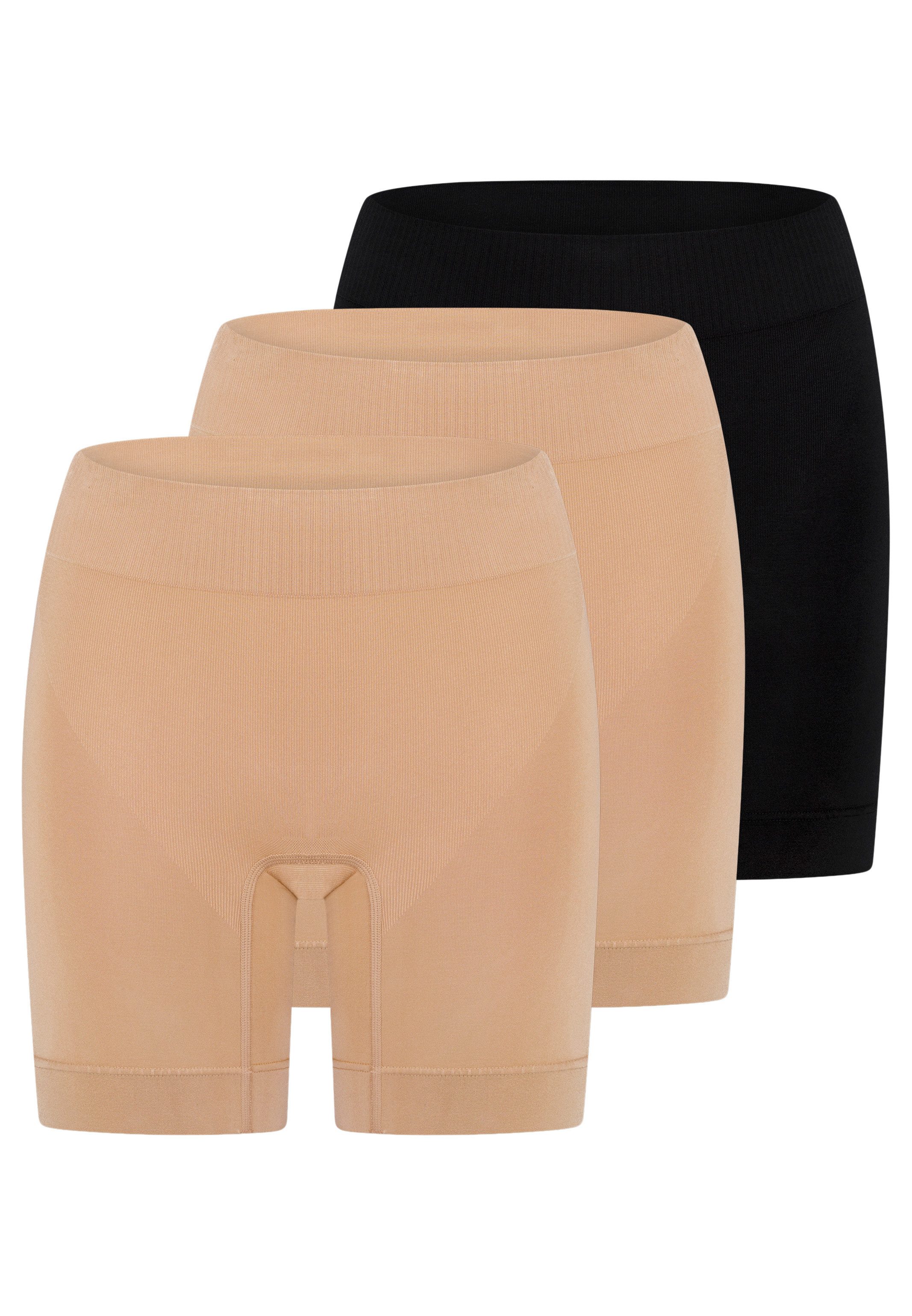 Schiesser Panty 3er Pack Classic Seamless (Spar-Set, 3-St) Shaping-Maxi-Longpant - Figurformend - Nahtlos für unsichtbaren Look