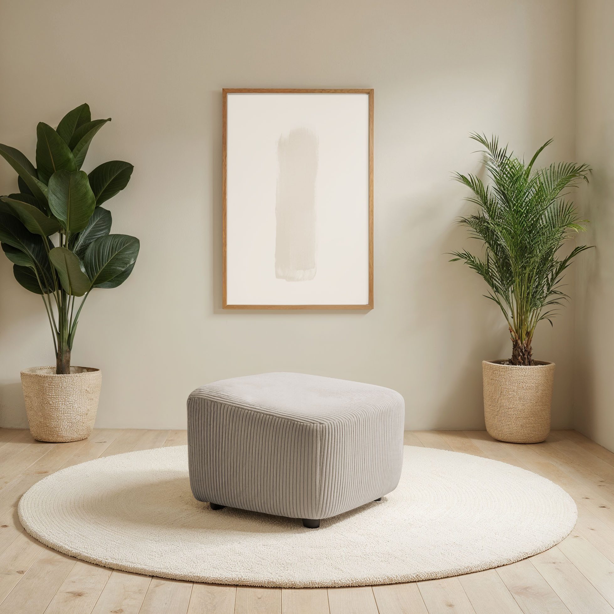 Home affaire Polsterhocker HETTY, passender Hocker zum Drehsessel HETTY, 56 x 60 x 40 cm, (1 St), mit schrägem Sitz