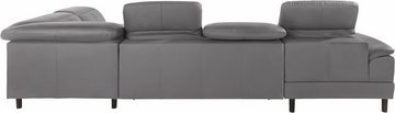 exxpo - sofa fashion Wohnlandschaft Mantua 2, inkl. Kopf- bzw. Rückenverstellung, wahlweise mit Bettfunktion, U-Form