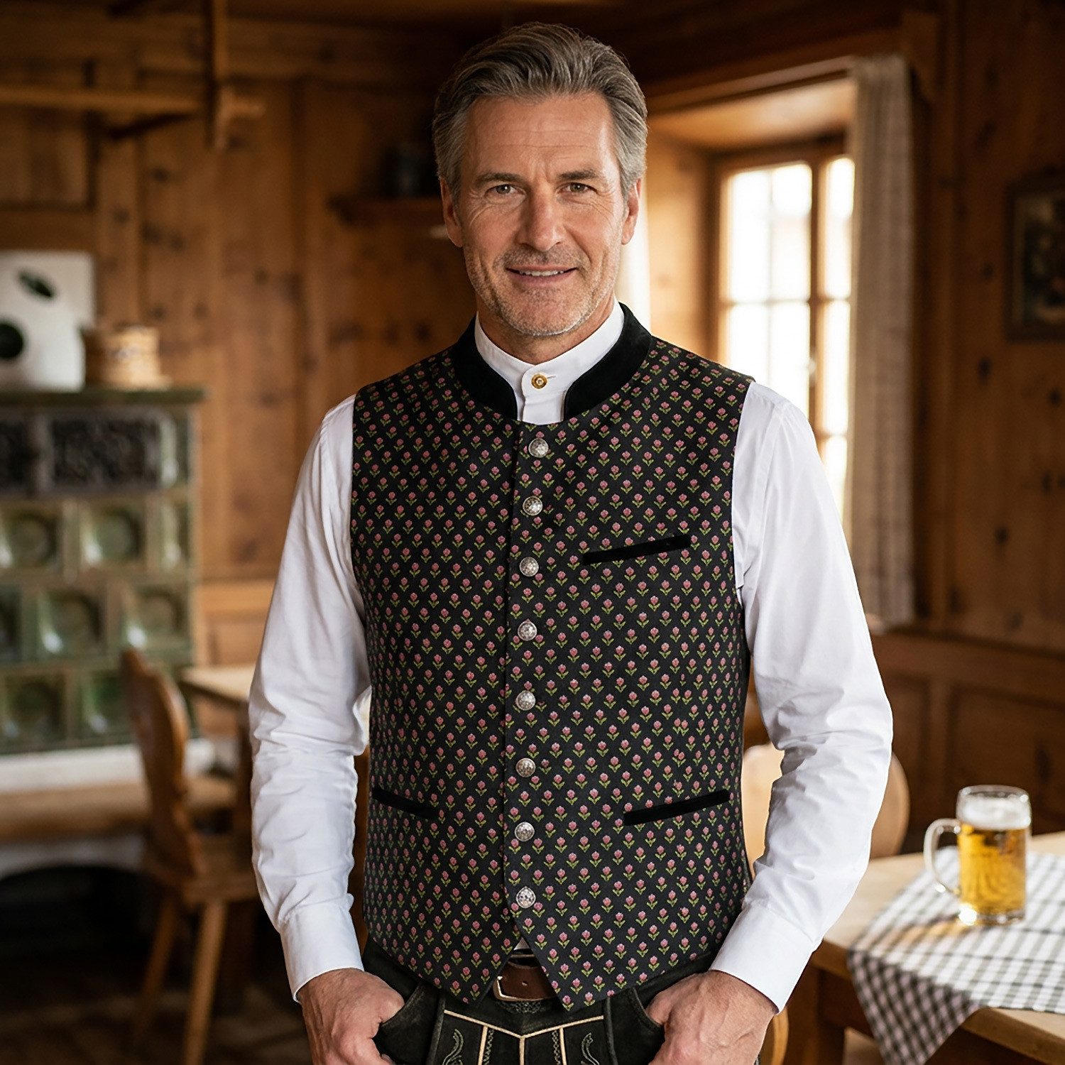 Wiesnkönig Trachtenweste Weste Karl K20