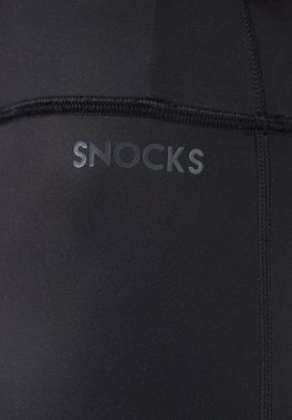 SNOCKS Sporthose bequeme Leggings mit ausgestelltem Bein (1-tlg) ohne kratzenden Zettel mit integriertem Schlüsselfach