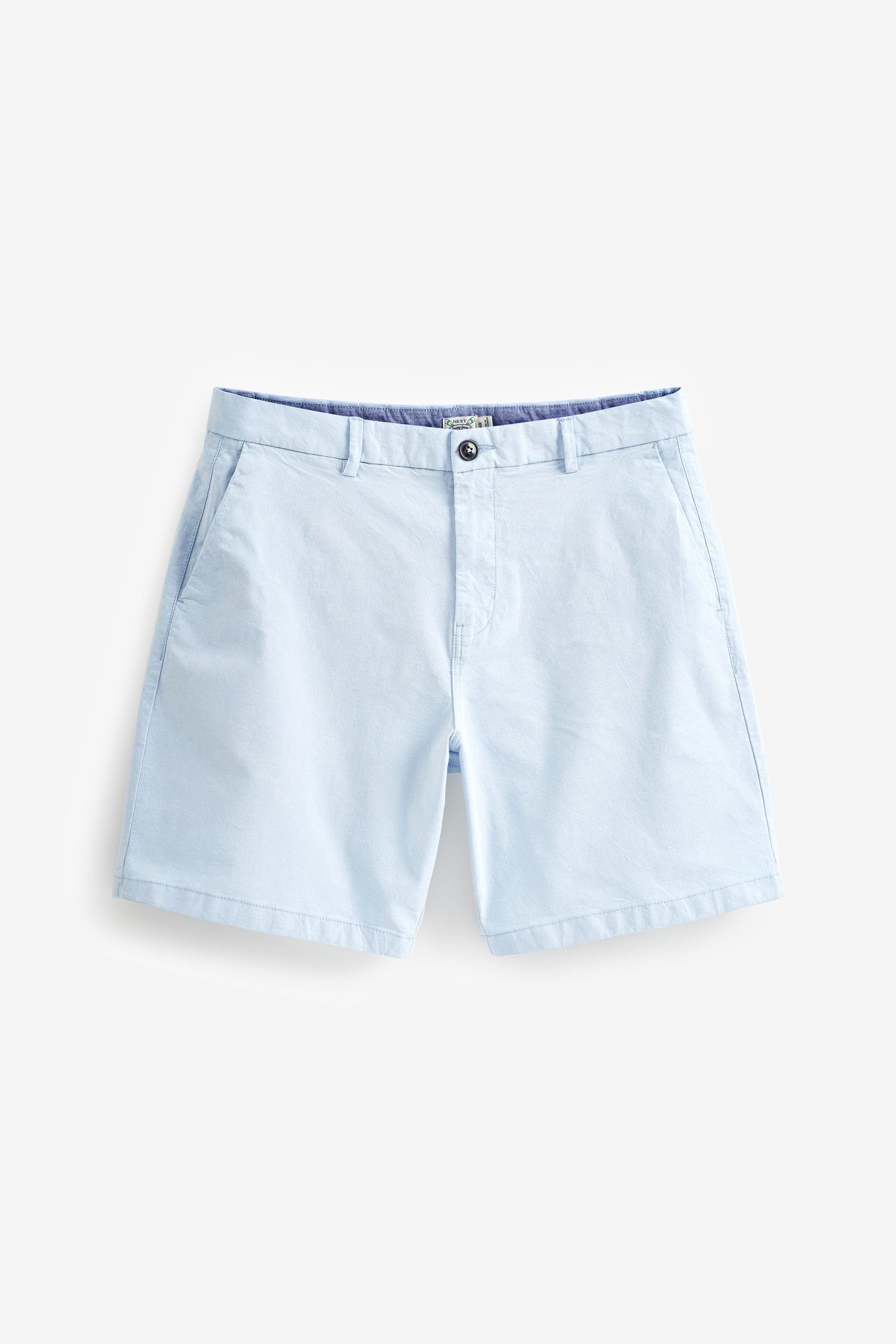 Next Chinoshorts Chinohose Light Oxford Blue Stretch (1-tlg) mit