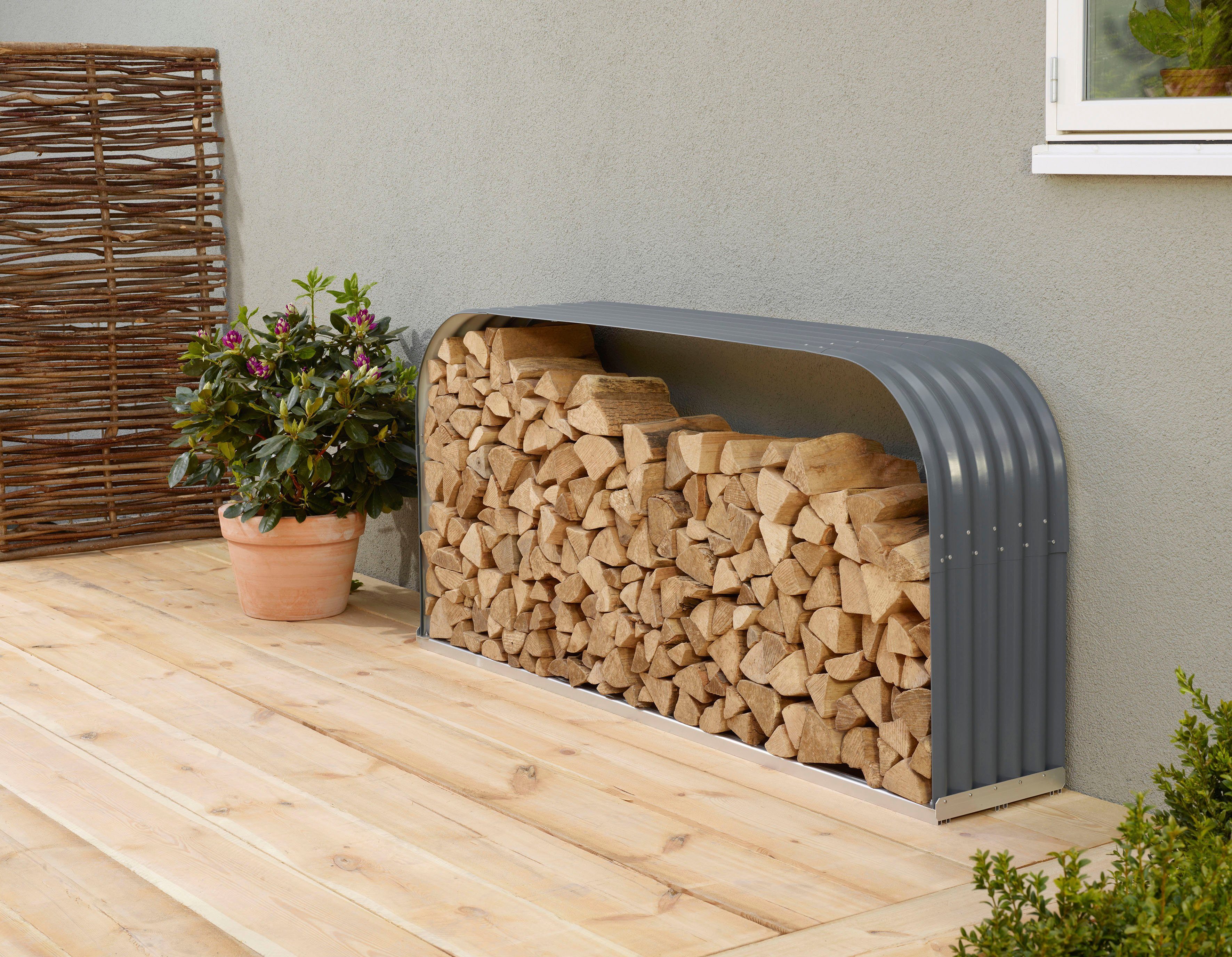 Vitavia Kaminholzregal Lignum 401, flach, BxTxH:209,6x40,1x99,8 cm, BxTxH: 210x40x100 cm