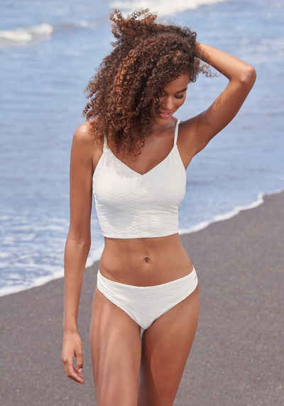 Sunseeker Crop-Bikini-Top Loretta, mit Strukturmuster