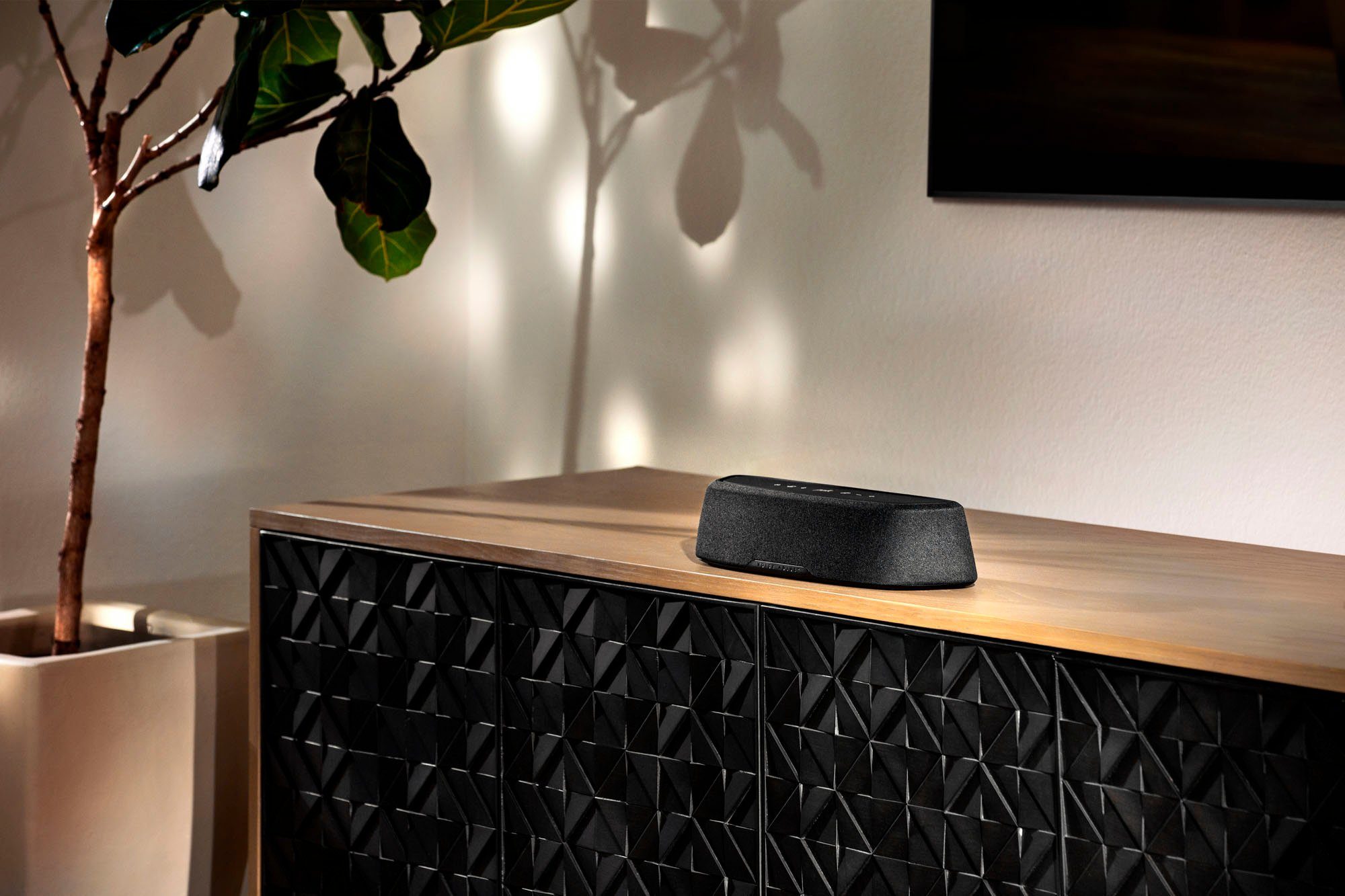 Polk Magnifi Mini AX Soundbar Stereo (Bluetooth, WLAN (WiFi), mit Wireless-Subwoofer)