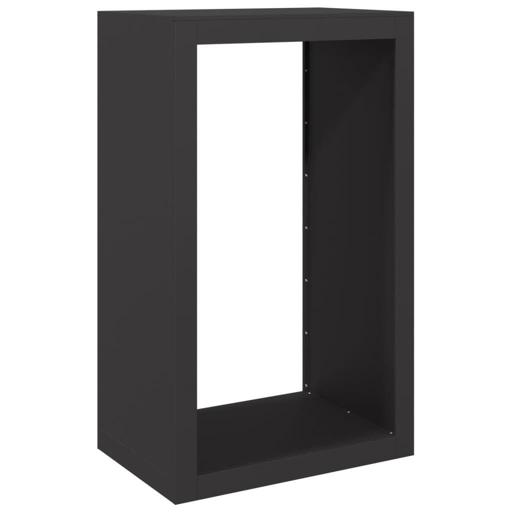 vidaXL Kaminholzregal Brennholzregal Schwarz 60x40x100 cm Stahl