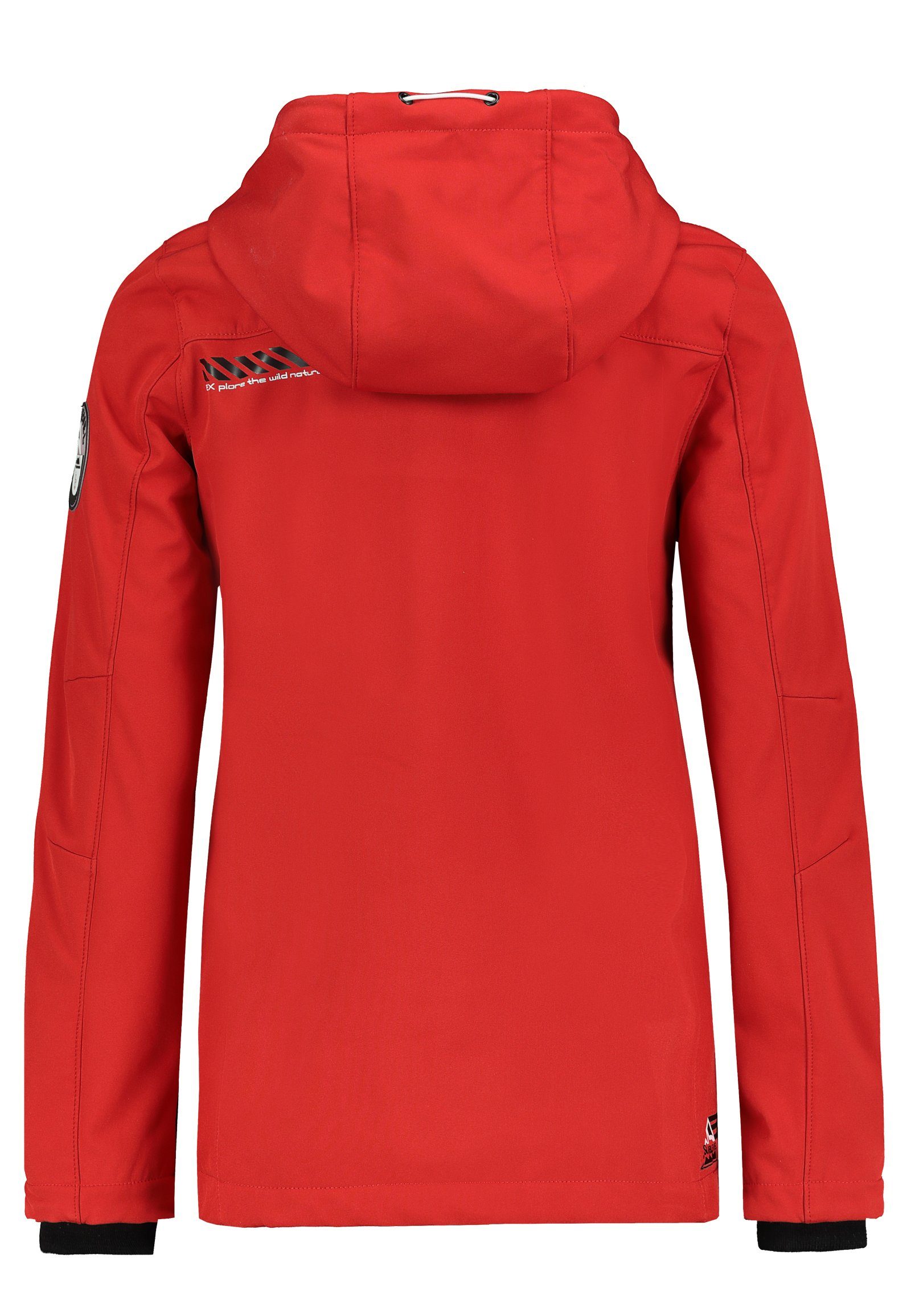 SUBLEVEL Softshelljacke Softshelljacke red Fleecefutter mit