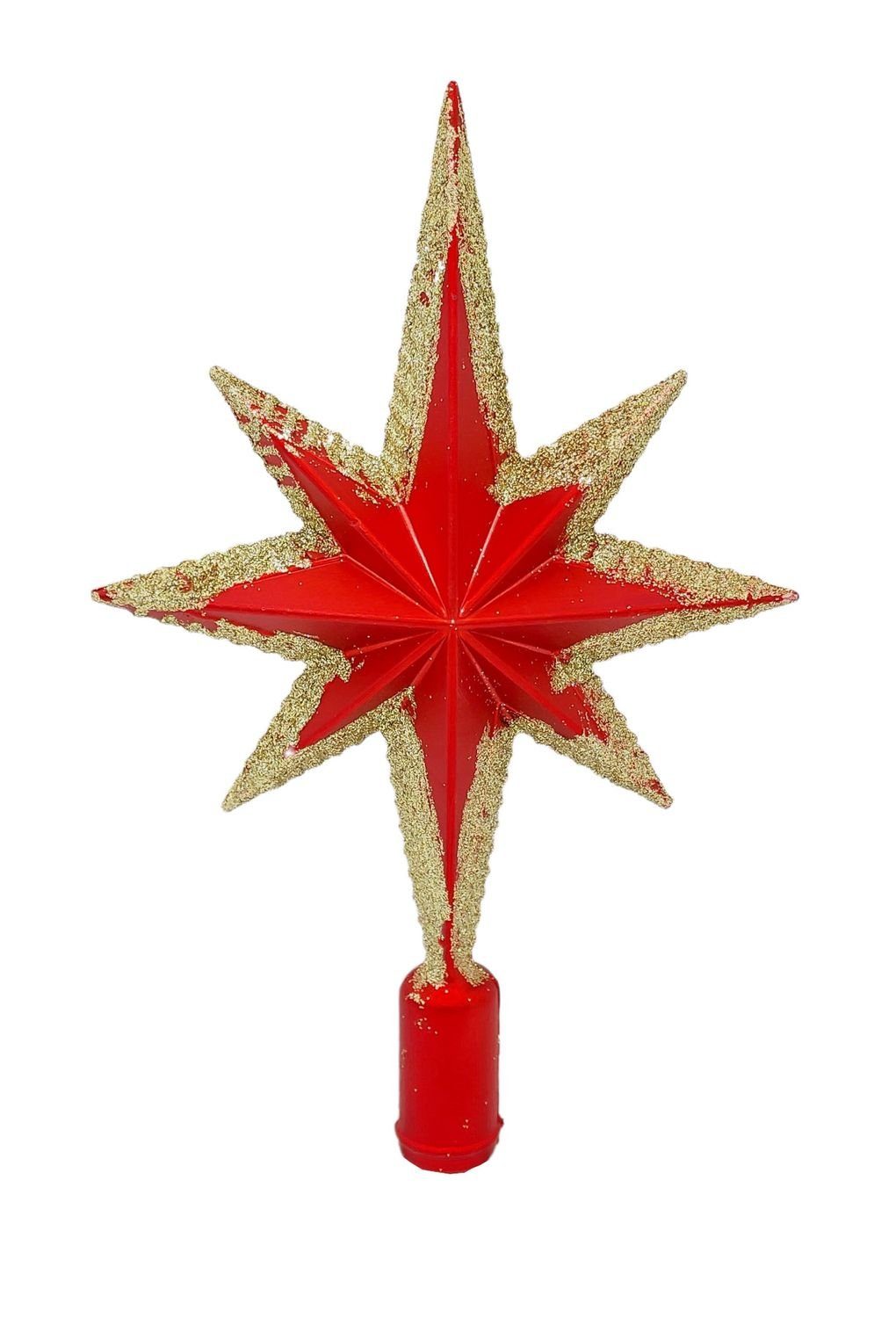 BURI Christbaumspitze Weihnachts-Baumspitze Stern 19cm Tannenbaumspitze Christbaumspitze