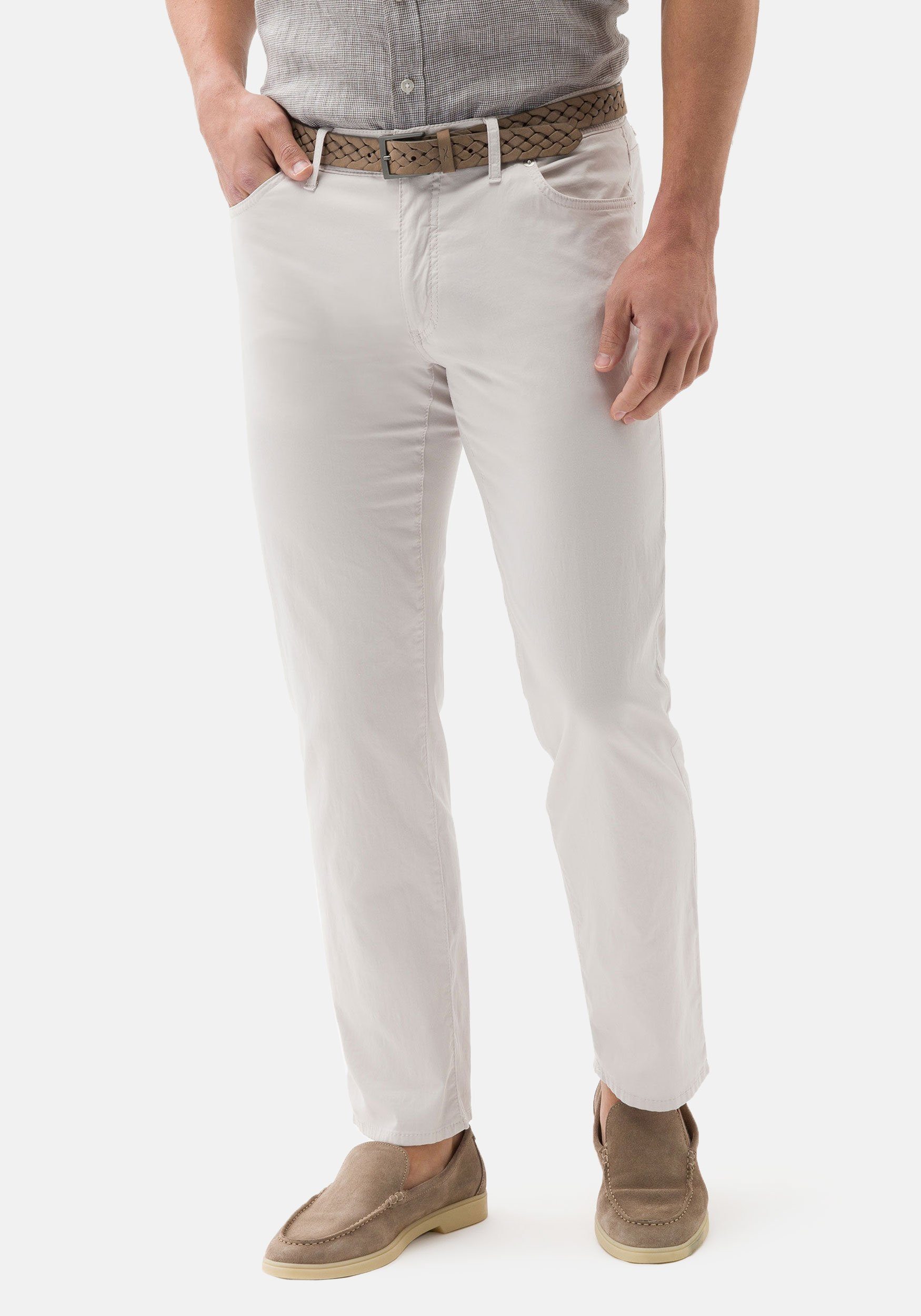 Ultralight superleicht Cadiz Baumwoll-Stretch, 5-Pocket-Jeans bone Brax Flachgewebe