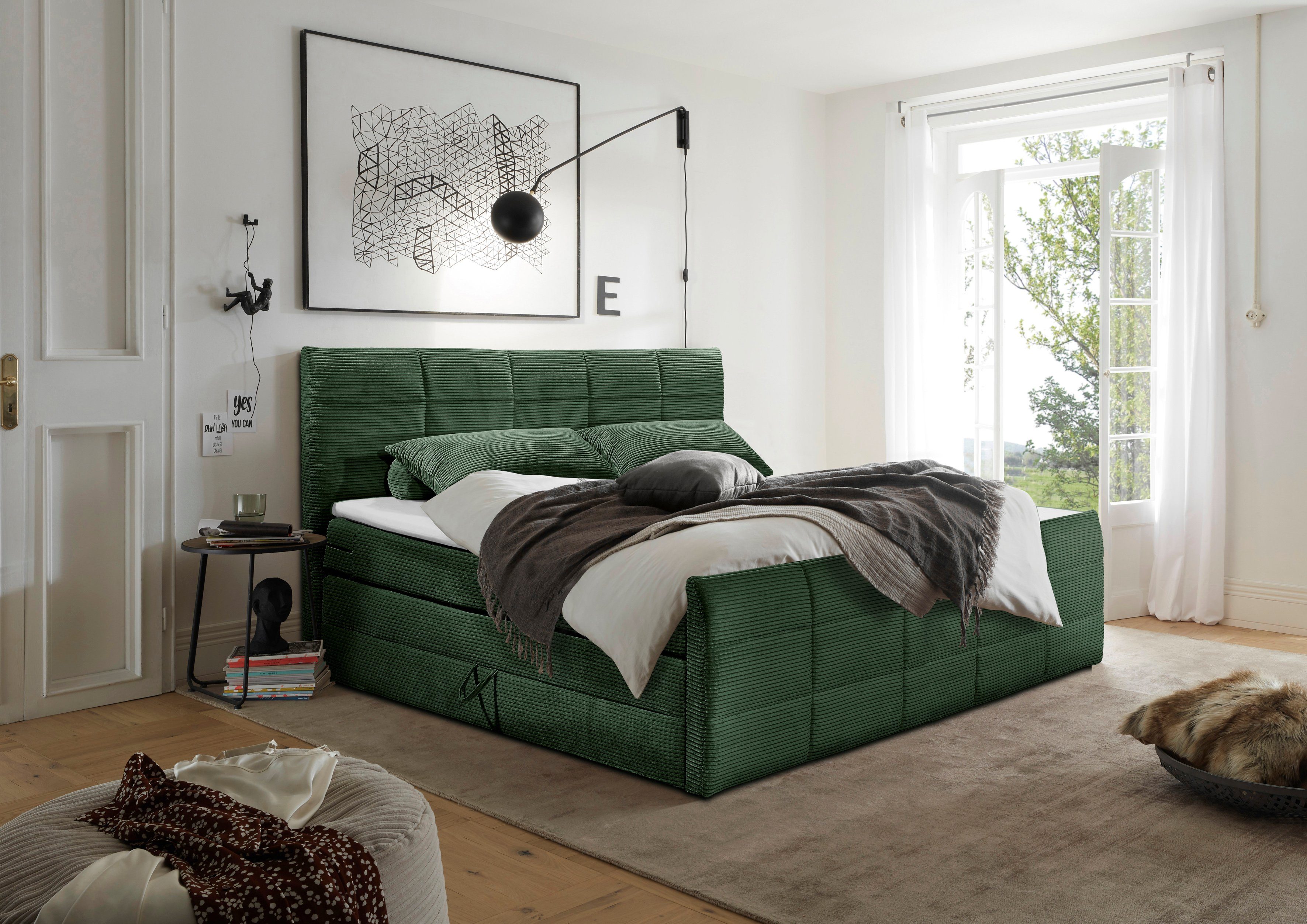 ED EXCITING DESIGN Boxspringbett Bolivia, harte günstig online kaufen