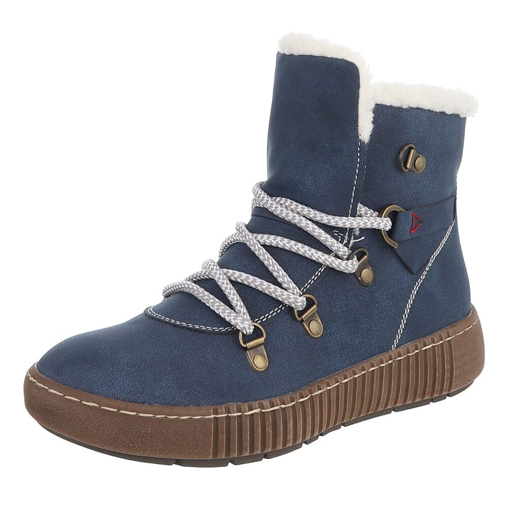 Ital-Design Damen Winterboots mit Futter und robuster Schnürung Snowboots ( günstig online kaufen