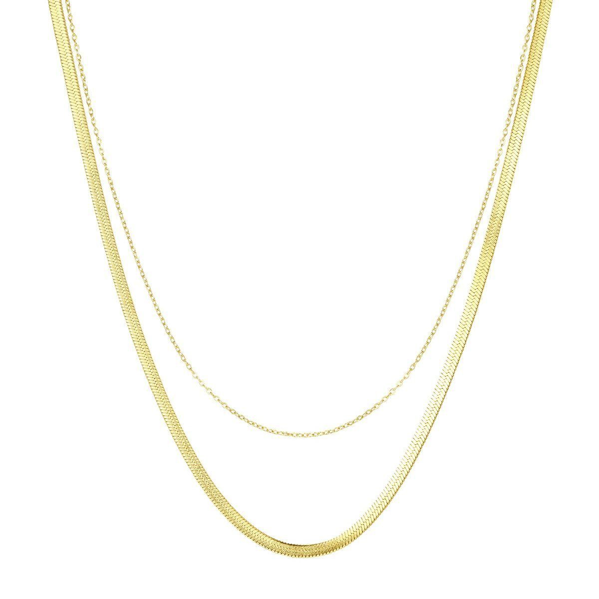 Hey Happiness Edelstahlkette Damen 18K Gold günstig online kaufen
