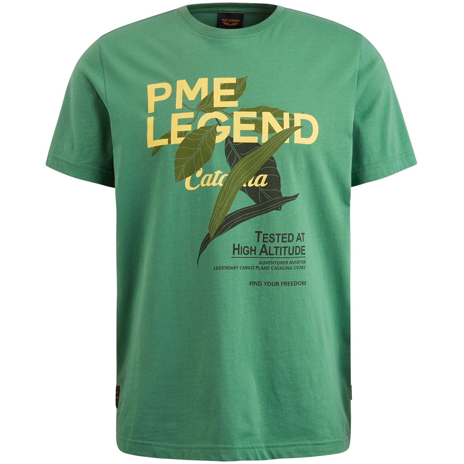 PME LEGEND T-Shirt - kurzarm Shirt - mit coolem Frontprint - Short sleeve r-neck