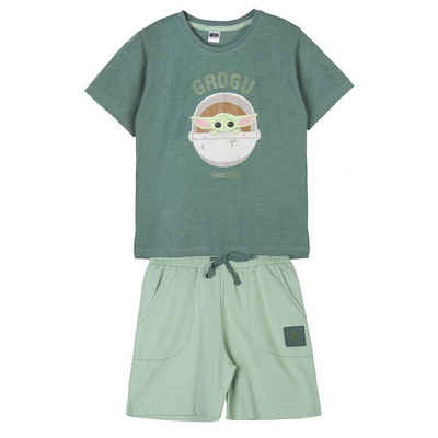 Star Wars T-Shirt & Shorts GROGU (2-tlg) Jungen Sommeroutfit Gr. 116 - 164 cm