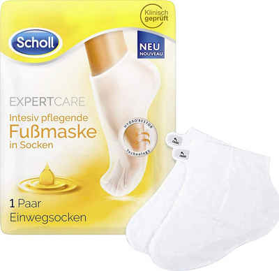 Scholl Fußmaske ExpertCare, mit 3 wertvollen Ölen in Socken intensiv pflegend