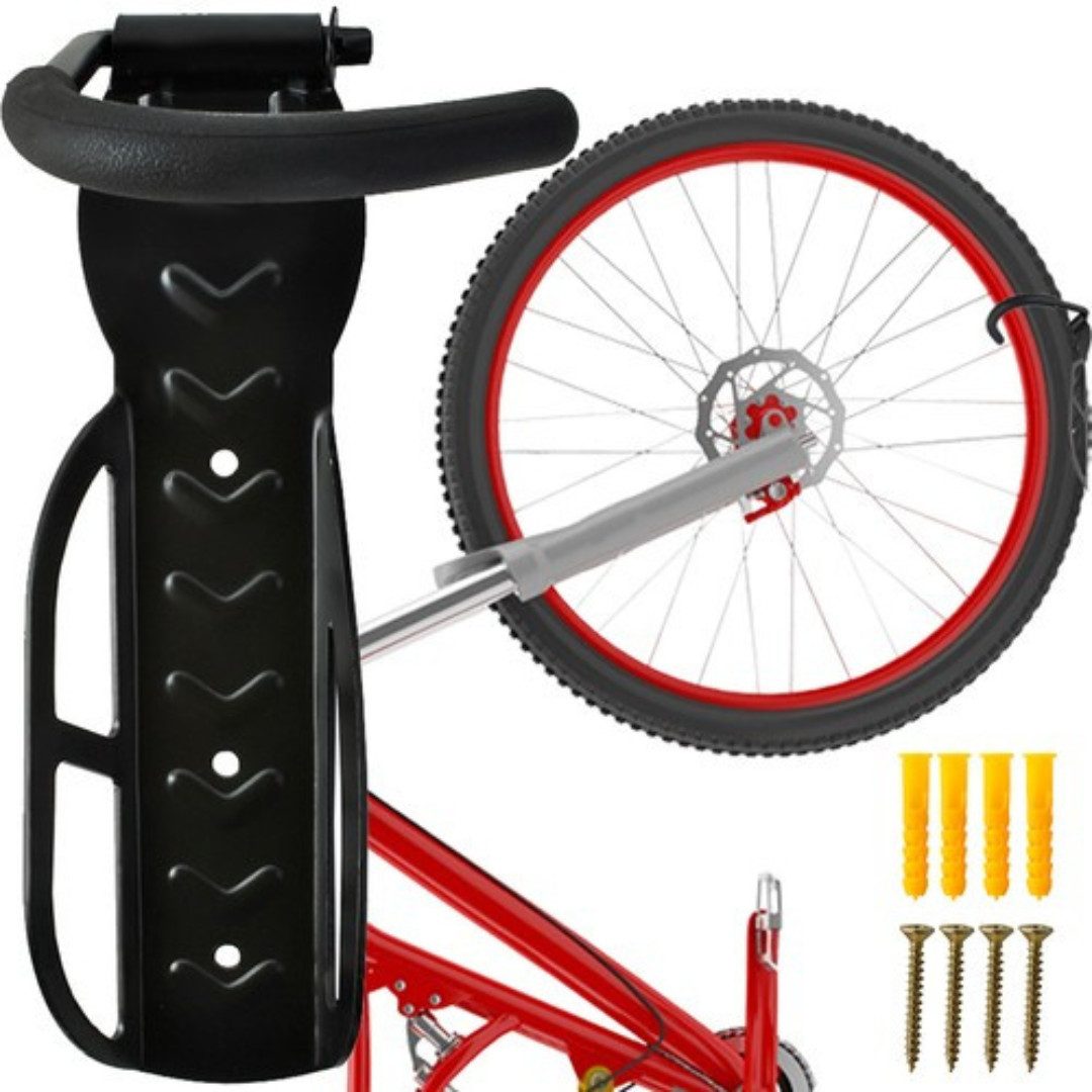 Trizand Fahrradwandhalterung Fahrrad Wandhalterung Wandmontage Fahrradhalter bis 25 kg (Set, 1-tlg), Bis 25 kg belastbar, Gummierte Auflageflächen