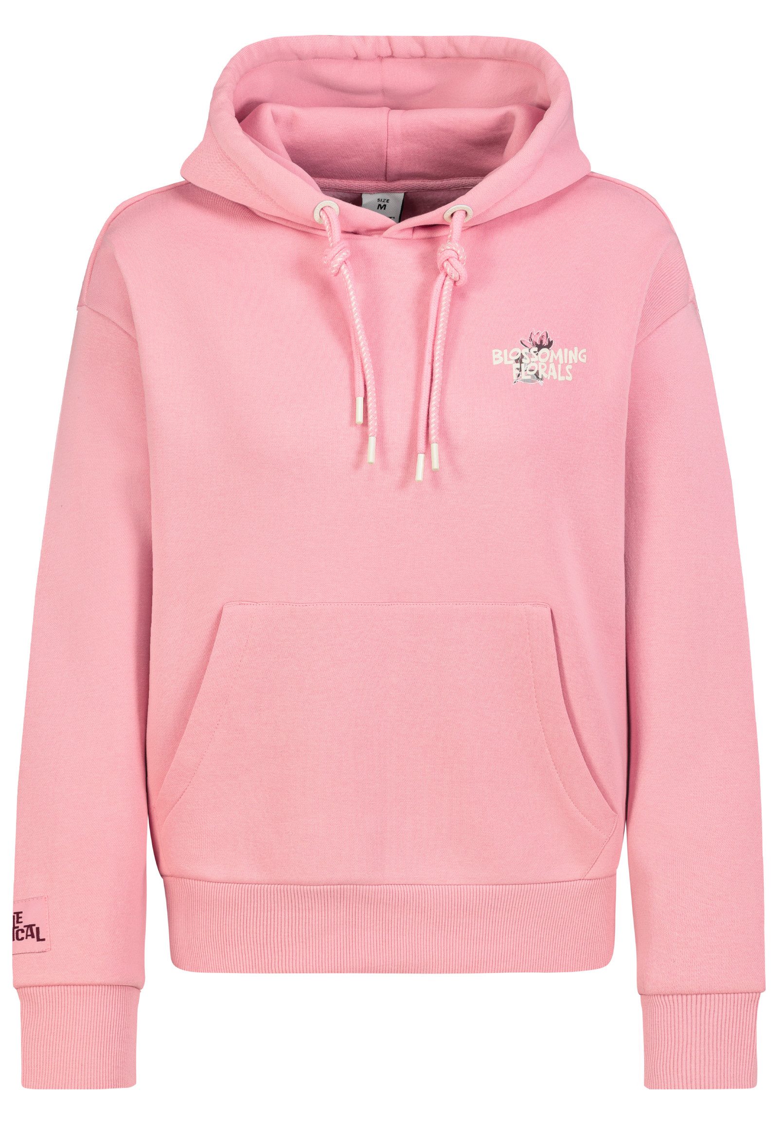 Eight2Nine Kapuzenpullover Damen Hoodie mit Blumenprint Oversize Fit, verschiedene Motive