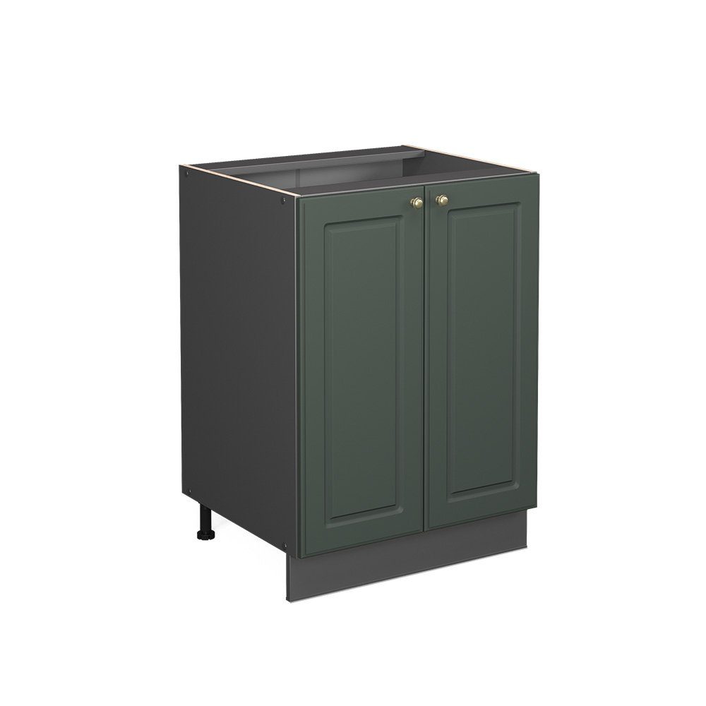 Vicco Unterschrank Fame-Line, Grün-Gold Landhaus/Anthrazit, 60 cm ohne Arbeitsplatte (1-St)
